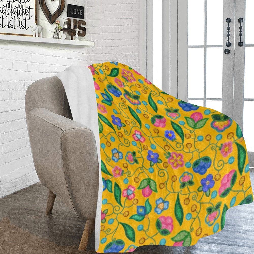 Skyberry Serenade Yellow Ultra-Soft Micro Fleece Blanket 60"x80"