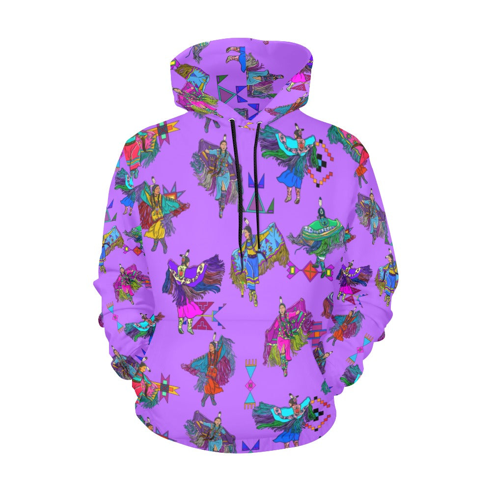 Women's Fancy Dancers Purple Hoodie for Women (USA Size)