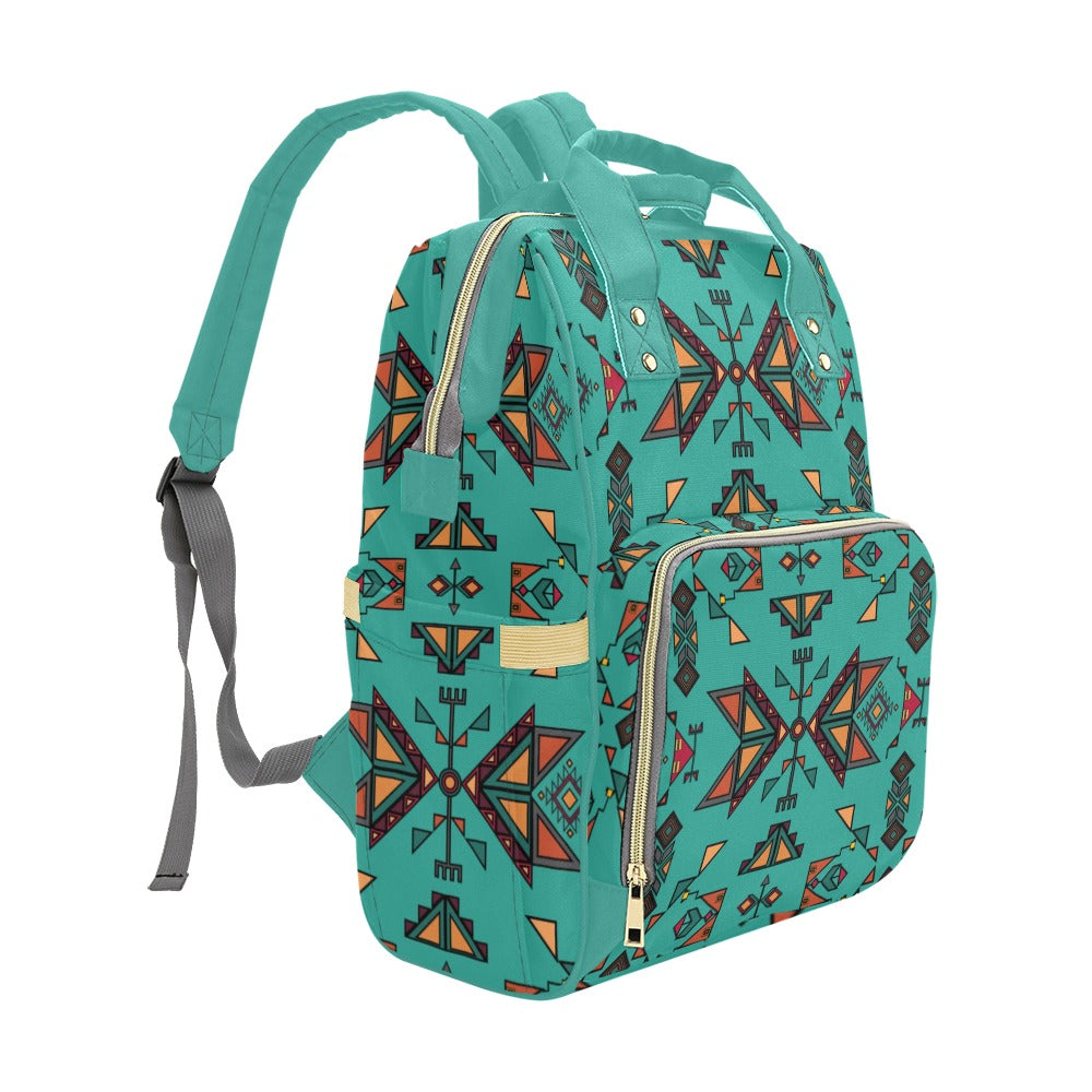 Arrow Dawn Turquoise Multi-Function Diaper Backpack/Diaper Bag