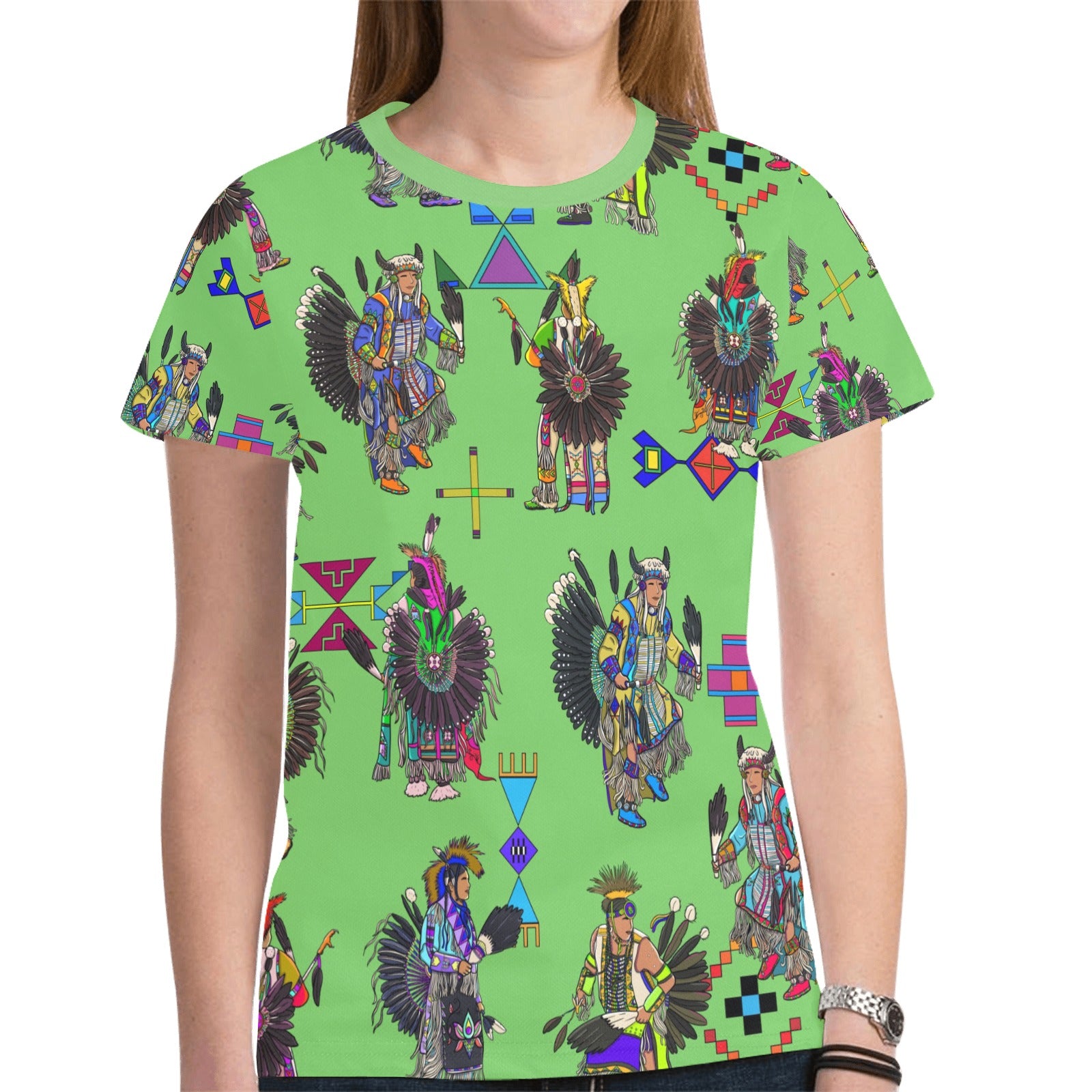 Men's Tradish Dancers Grass T-shirt for Women