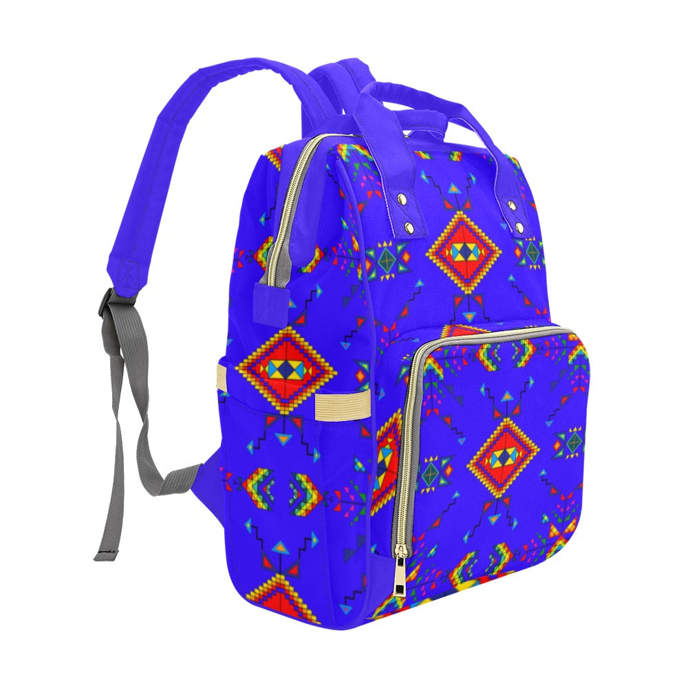 Buffalo Jump Blue Multi-Function Diaper Backpack/Diaper Bag