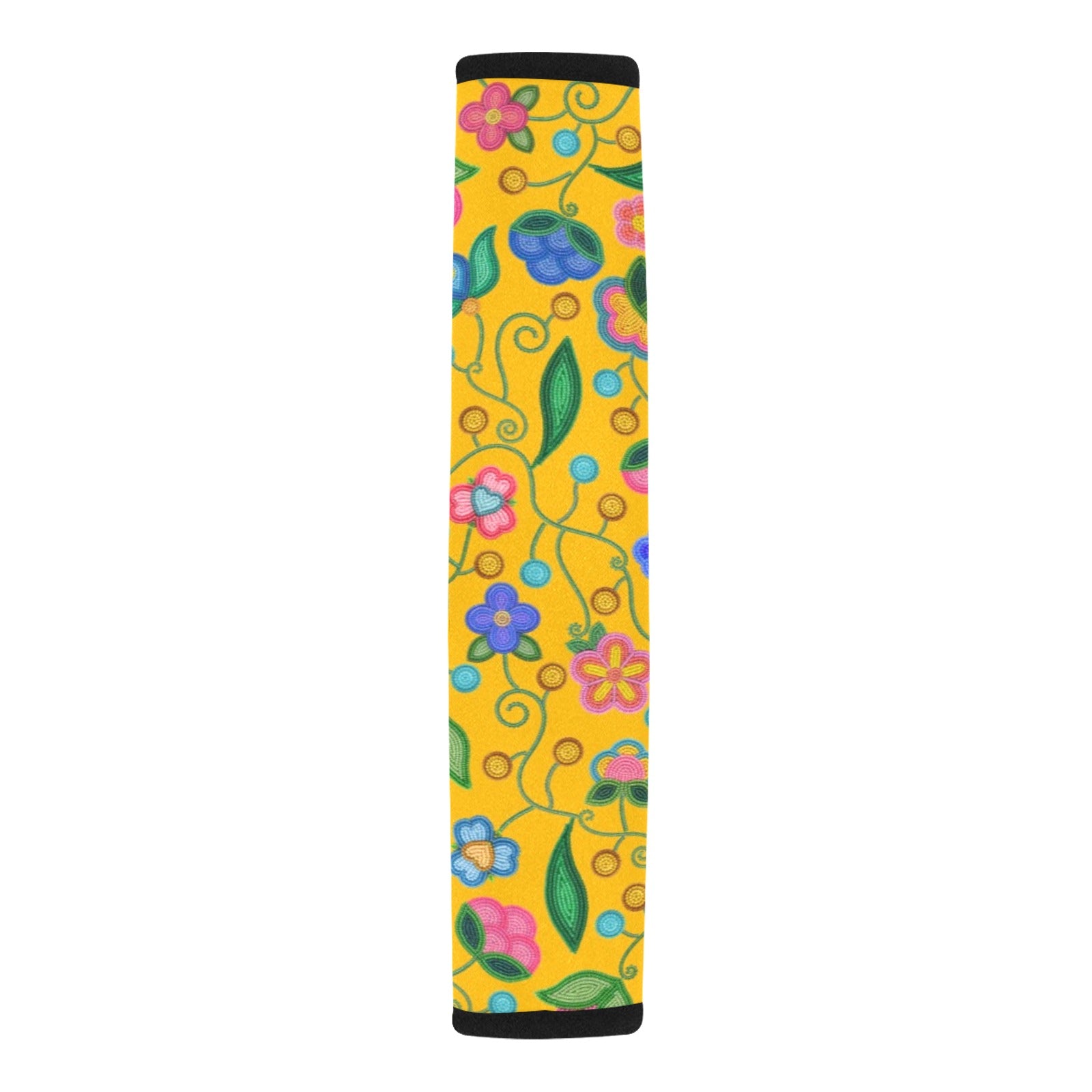 Skyberry Serenade Yellow Car Seat Belt Cover 7''x12.6'' (Pack of 2)