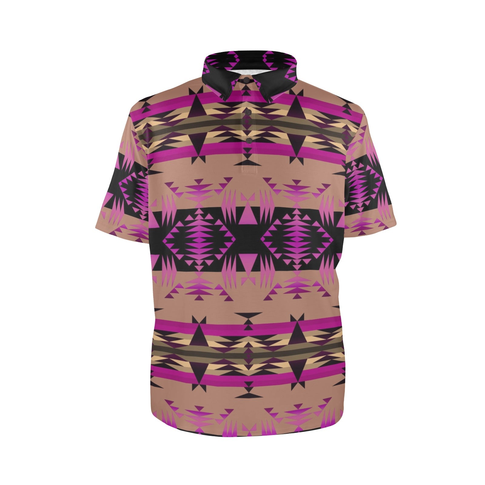 Between the Mountains Berry Polo Shirt