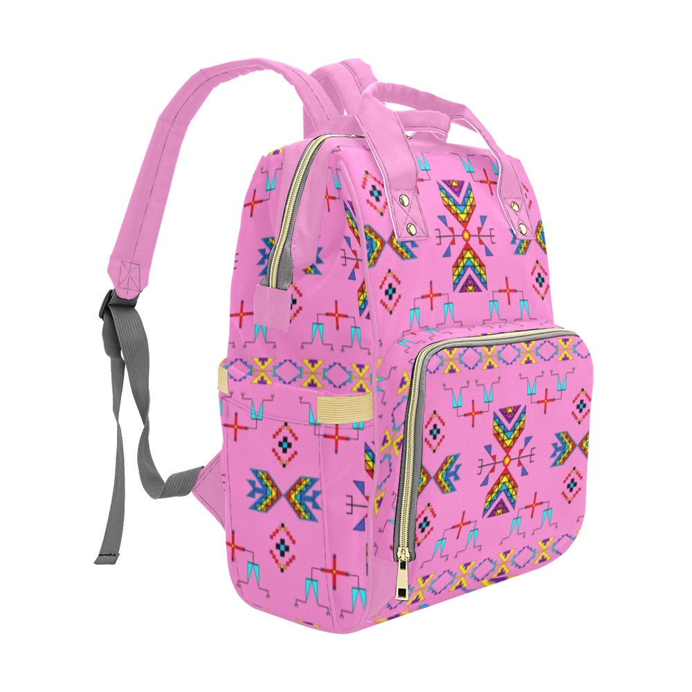 Rainy Chief Rainbow Blush Multi-Function Diaper Backpack/Diaper Bag
