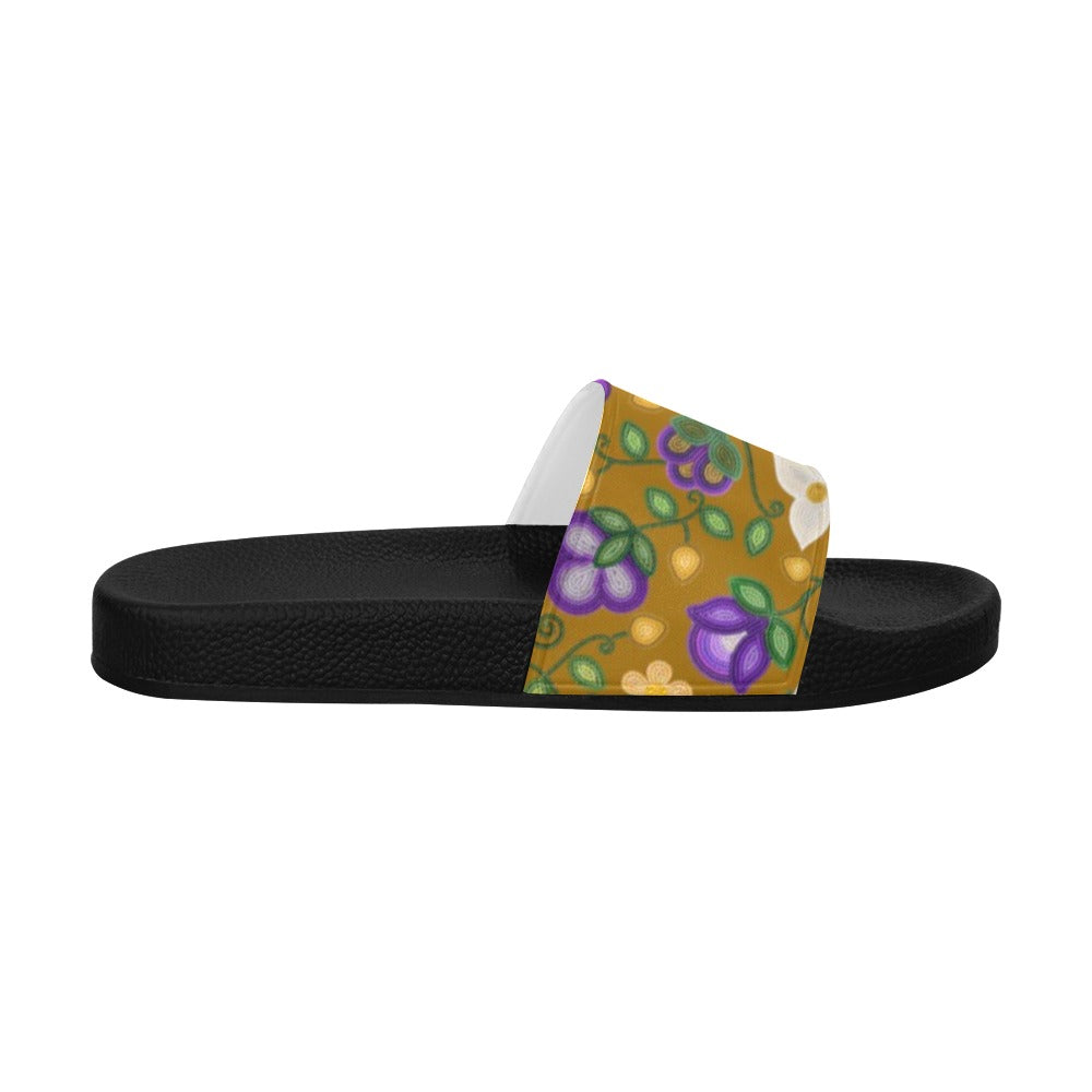 Midnight Moss Bloom Toffee Women's Slide Sandals