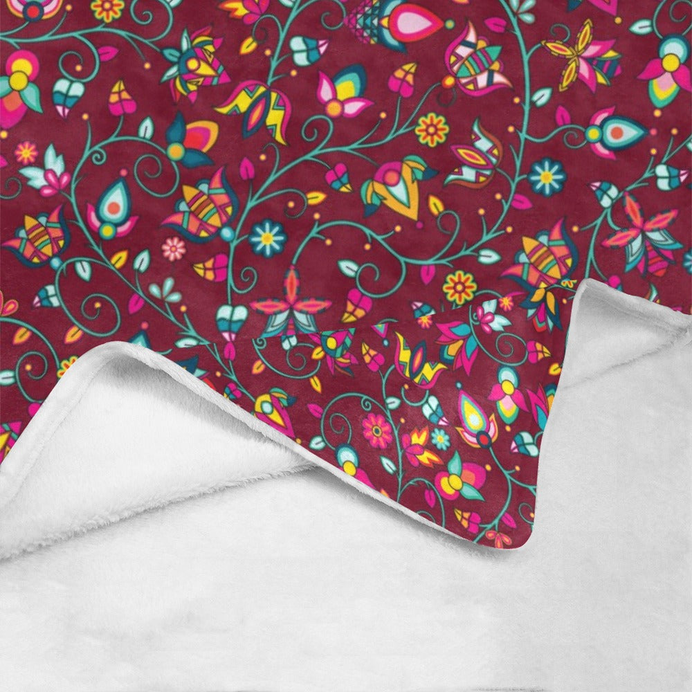 Thorny Path Cranberry Ultra-Soft Micro Fleece Blanket 60"x80"