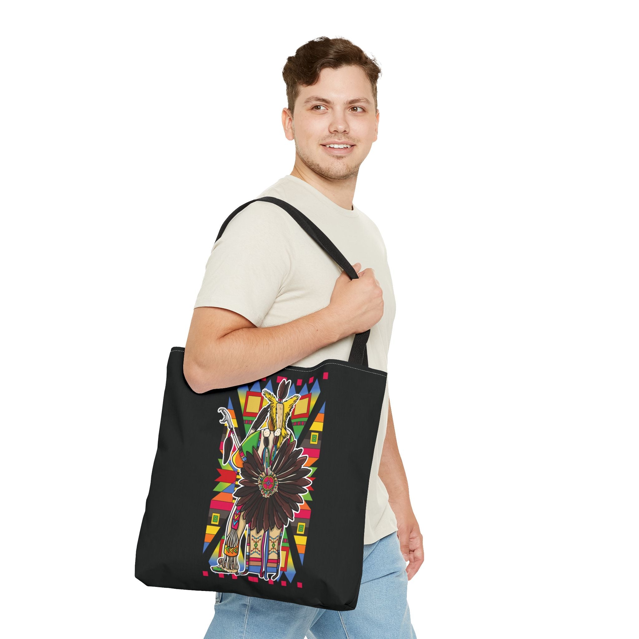 Traditional Powwow Man Dancer 5 Tote Bag