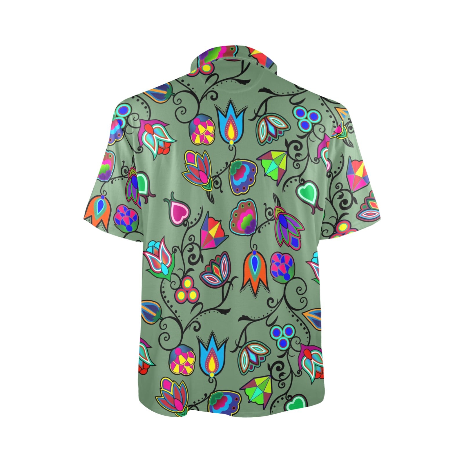 Indigenous Paisley Dark Sea Polo Shirt