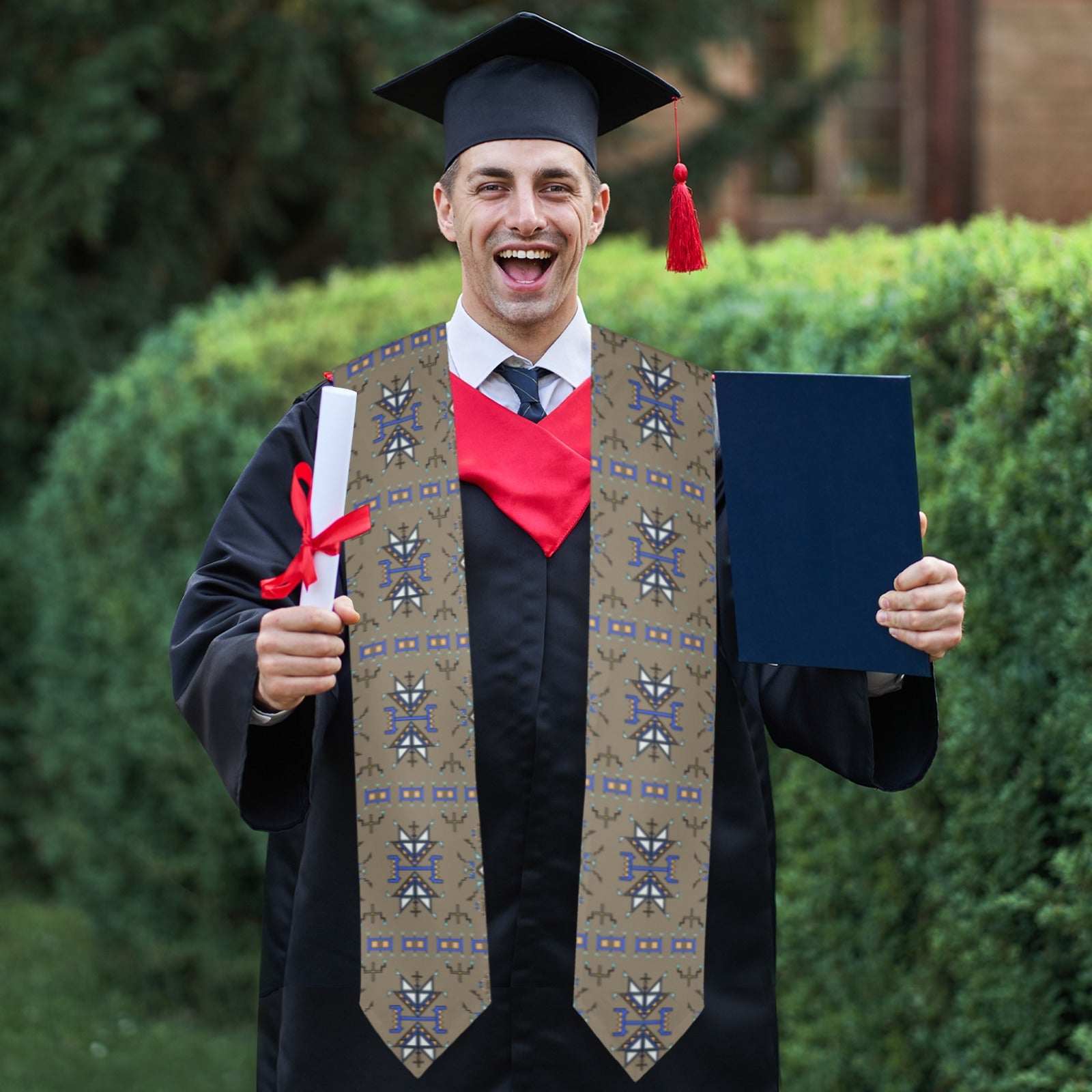 Eagle Strike Brown Graduation Stole