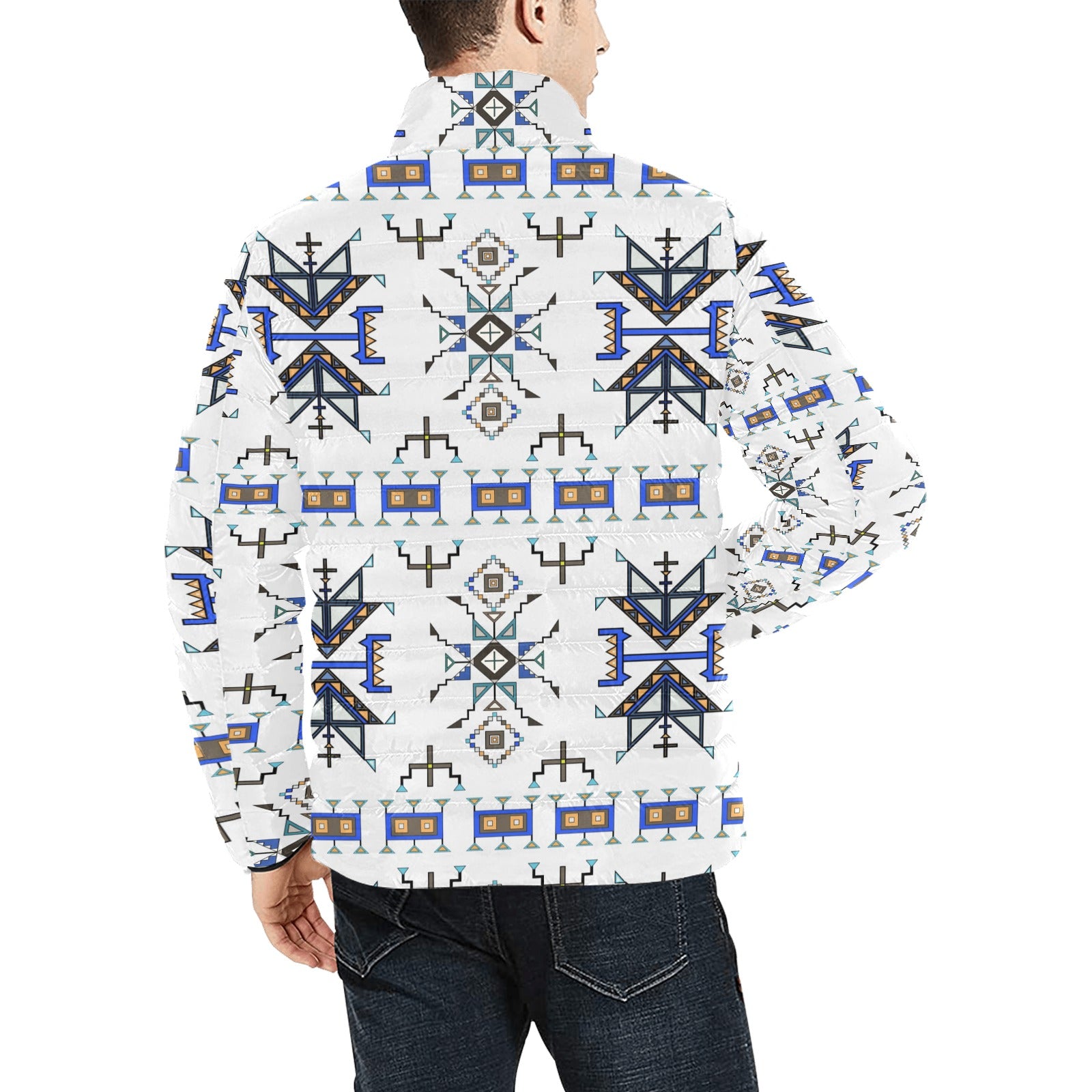 Eagle Strike White Men's Padded Jacket