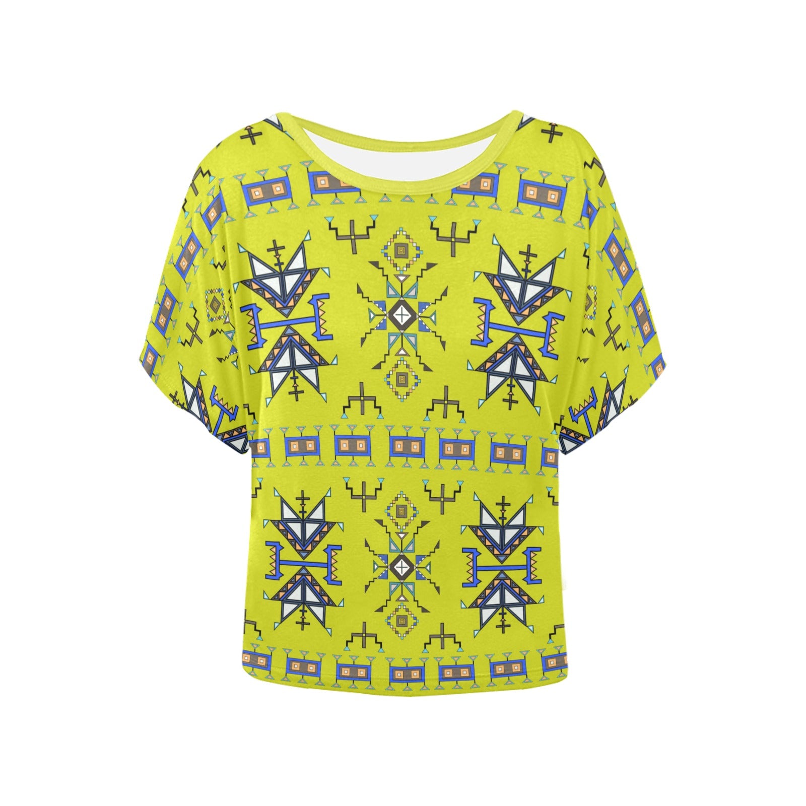 Eagle Strike Lime Women's Batwing-Sleeved Blouse T shirt