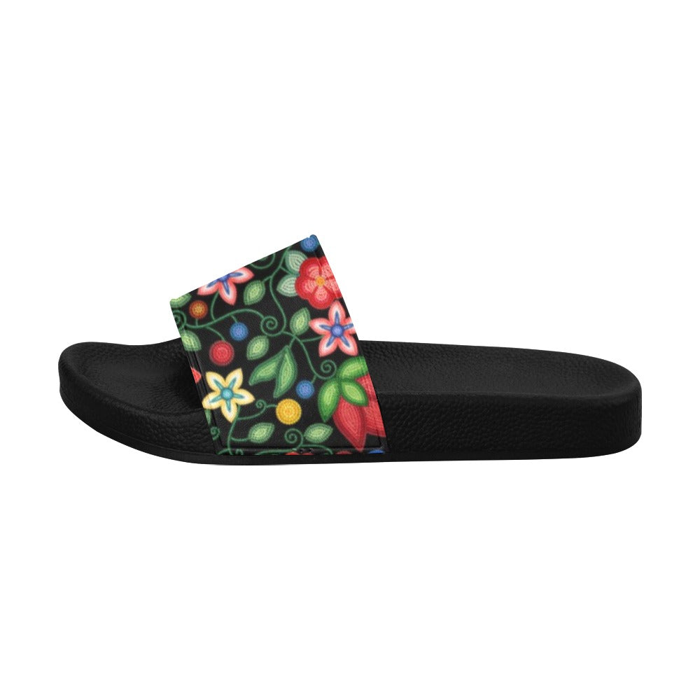 Morning Harmony Black Women's Slide Sandals
