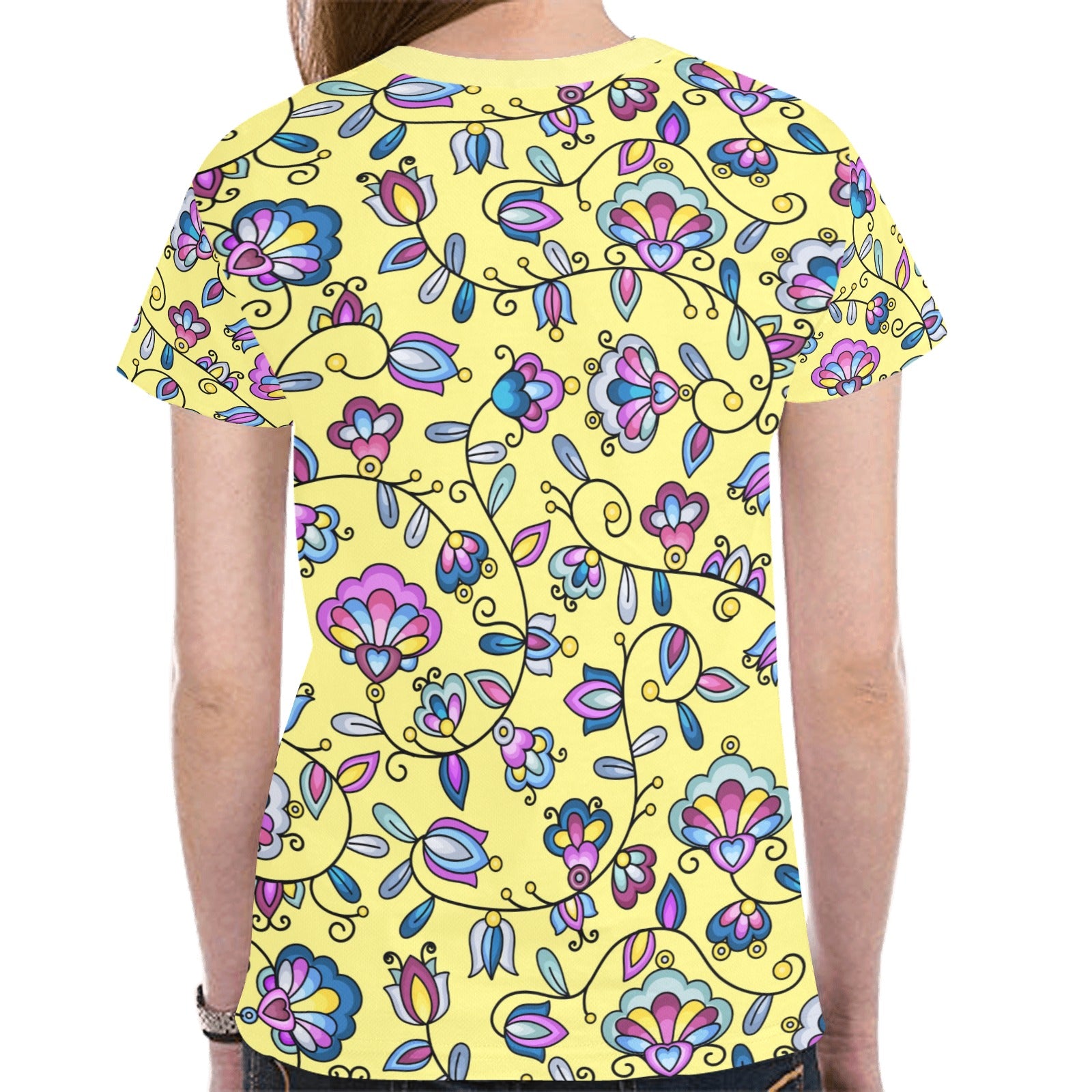 Autumn Bundle Blessing Yellow T-shirt for Women