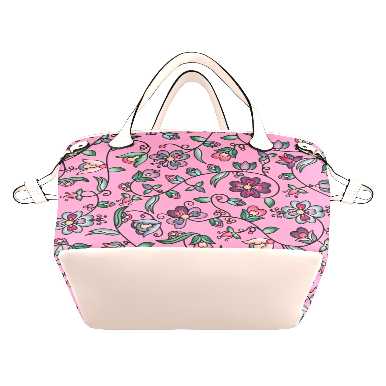 Amber Evening Garland Pink Clover Canvas Tote Bag