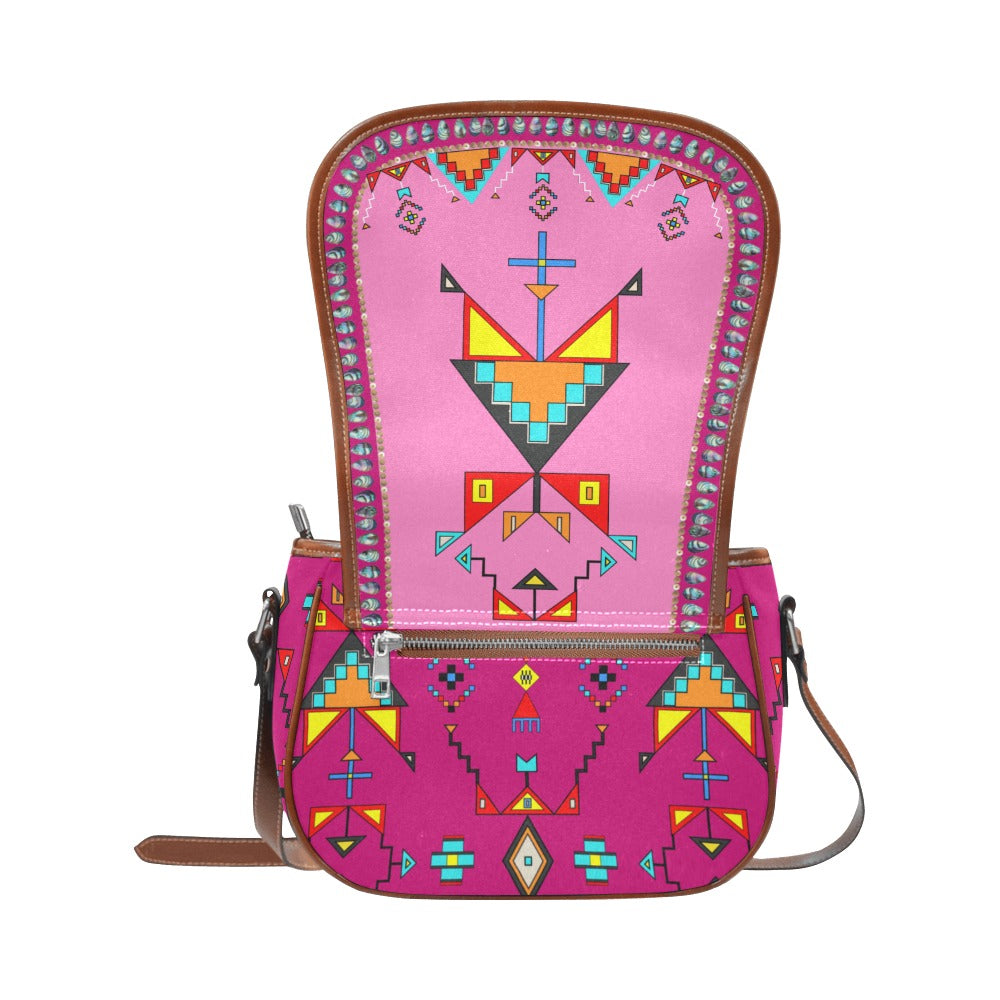 Sentinel of the Plains Pink Saddle Bag/Large