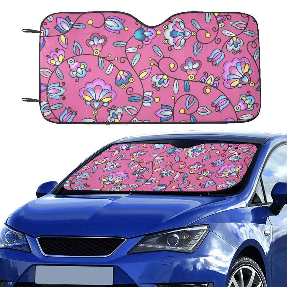 Autumn Bundle Blessing Pink Car Sun Shade 55"x30"