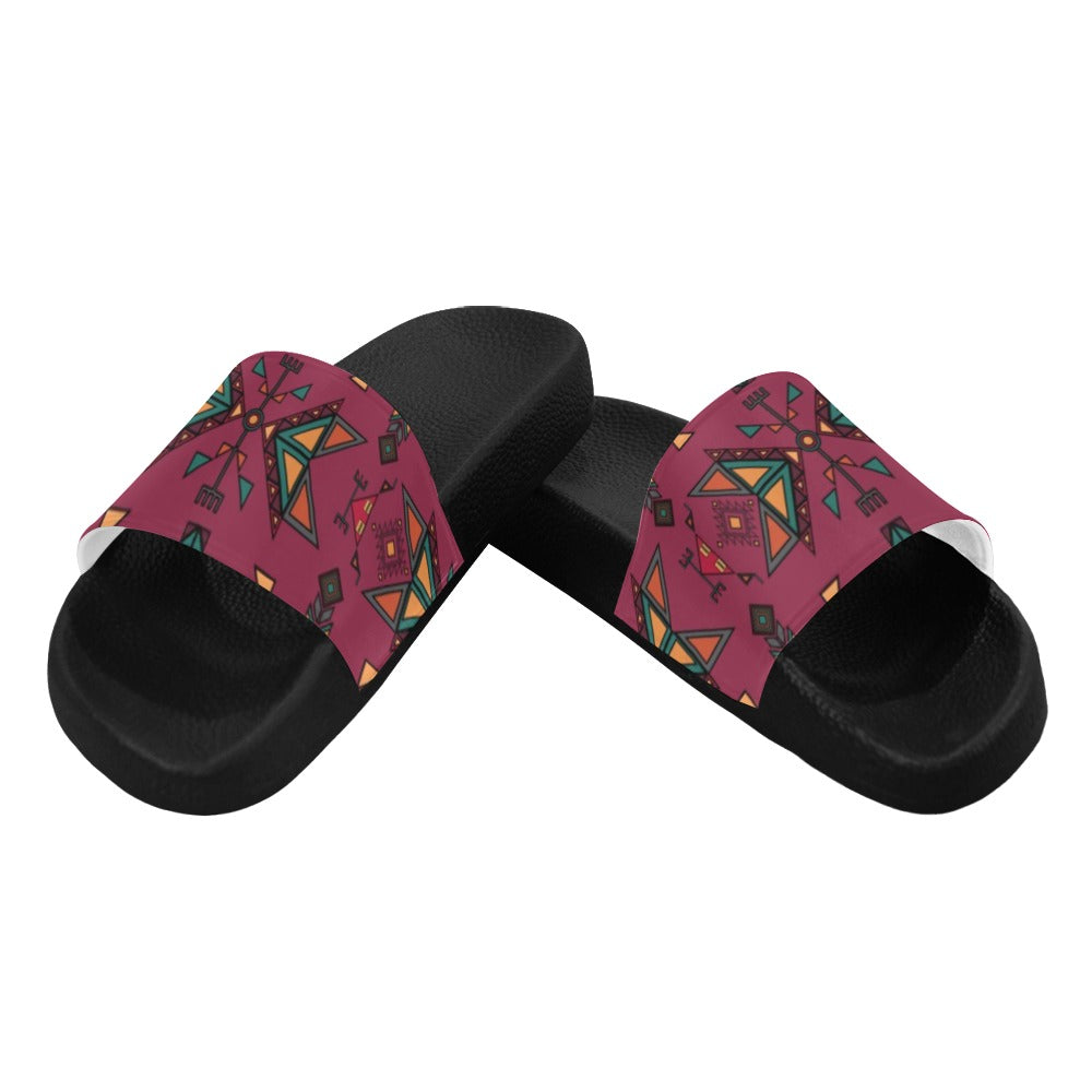 Arrow dawn Maroon Women's Slide Sandals