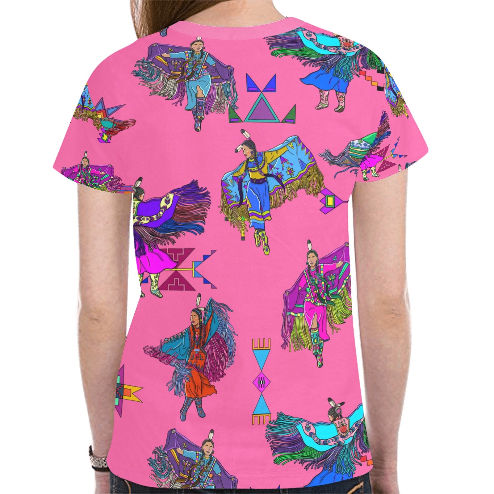 Women's Fancy Dancers Pink T-shirt for Women