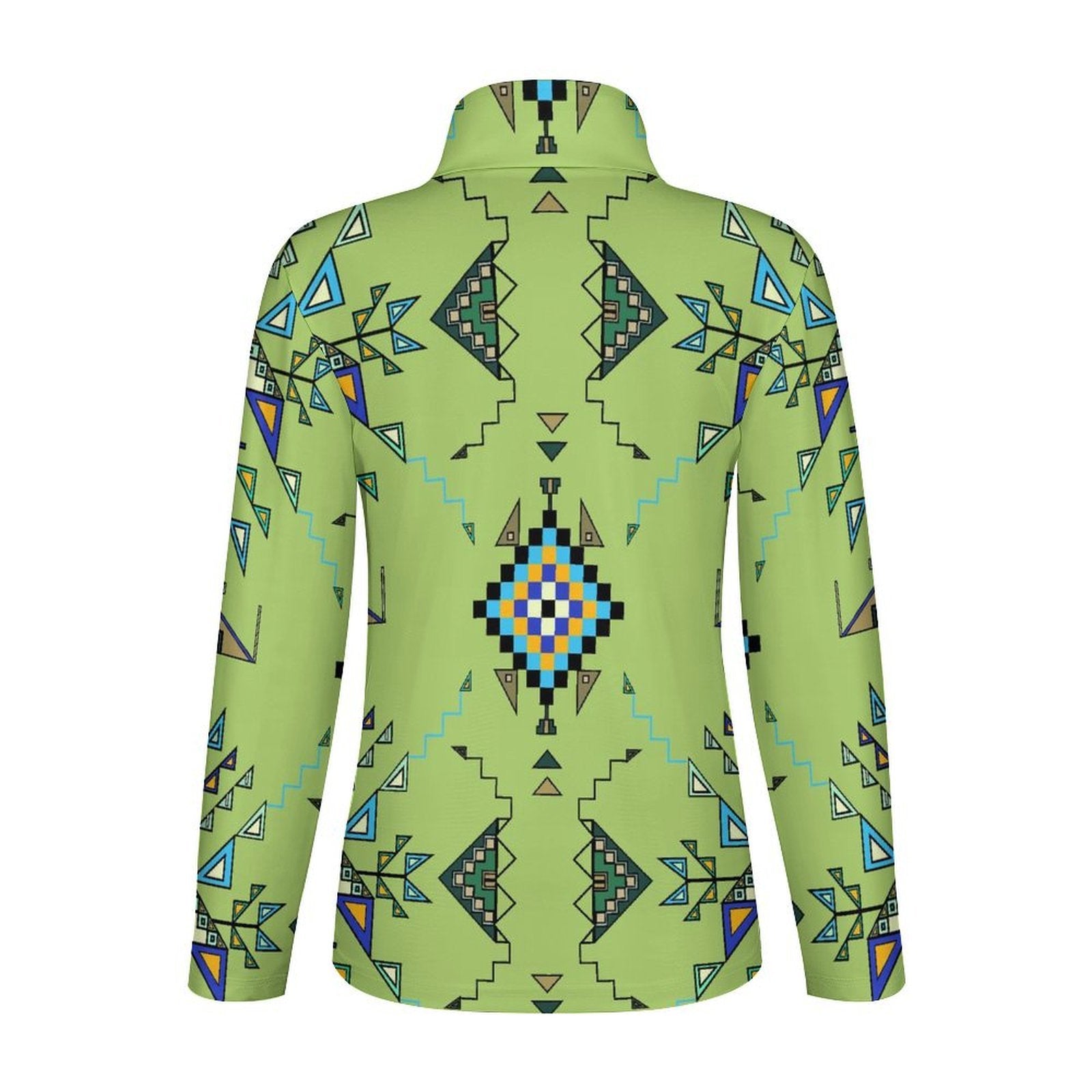 Bear Shield Green Long Sleeve Yoga Shirt