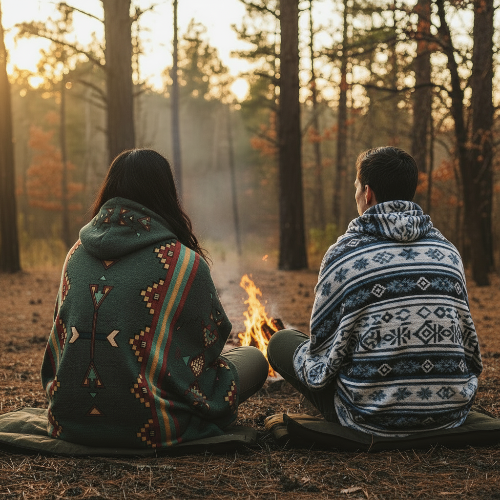 Earth Stepper Men's Hooded Blanket