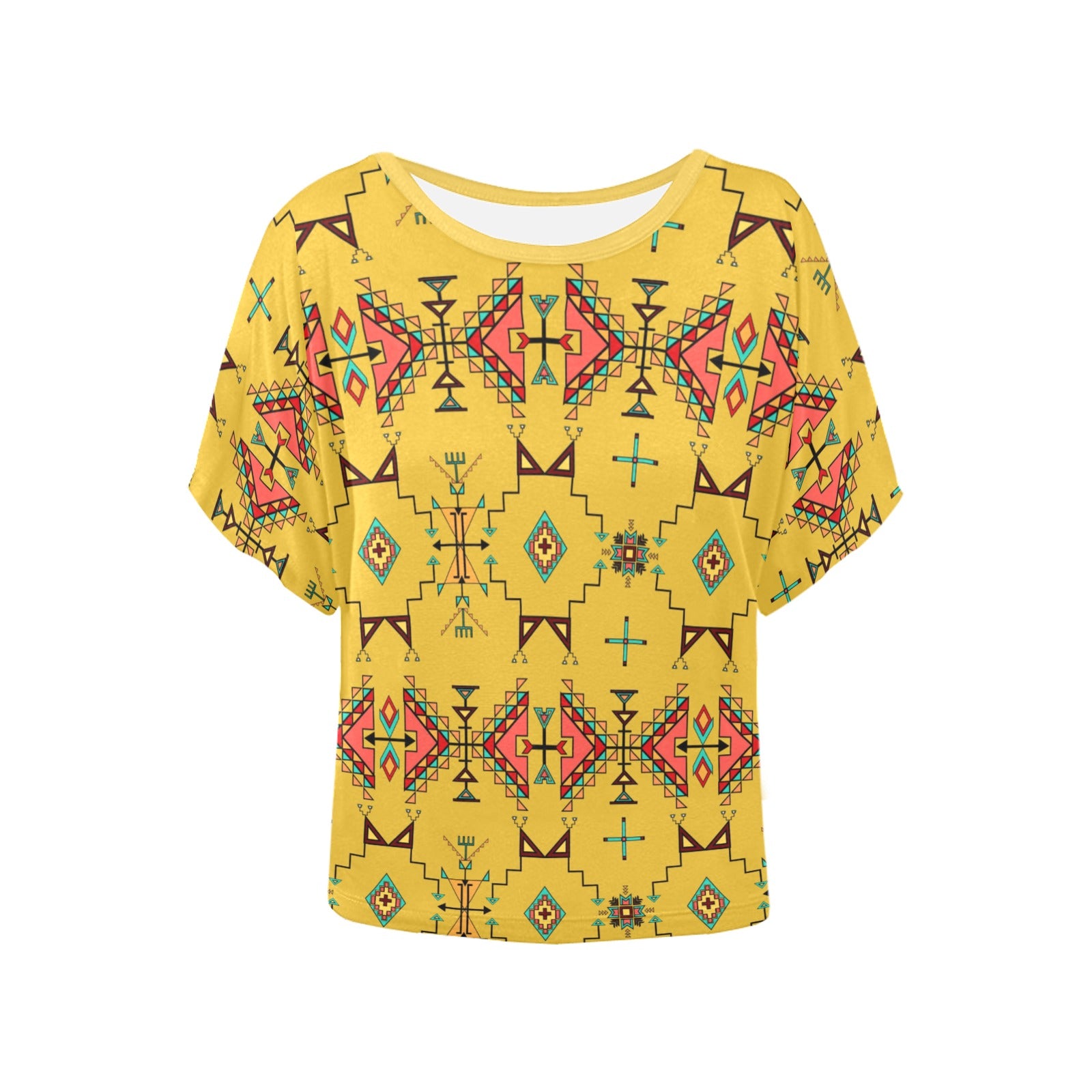 Thunder Flight Yellow Women's Batwing-Sleeved Blouse T shirt