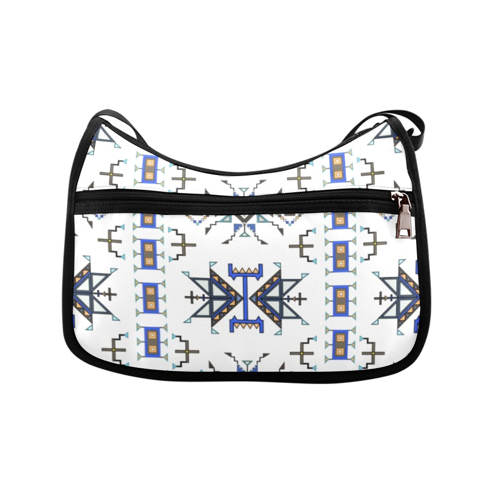 Eagle Strike Fabric White Crossbody Bag
