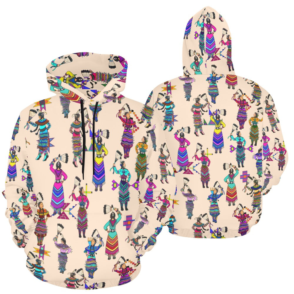 Women's Jingle Dancers Muslin Hoodie for Women (USA Size)