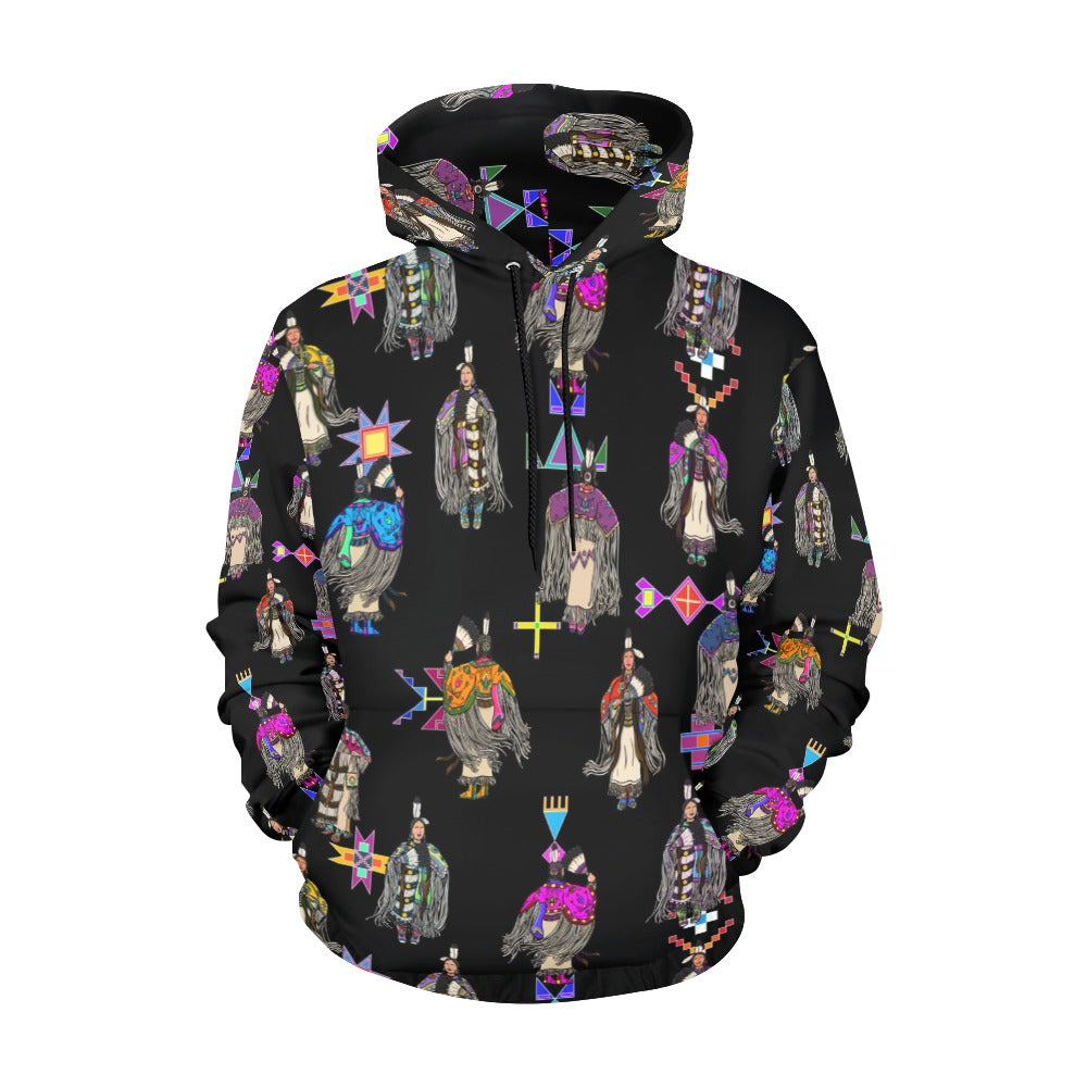 Women's Tradish Dancers Black Hoodie for Women (USA Size)