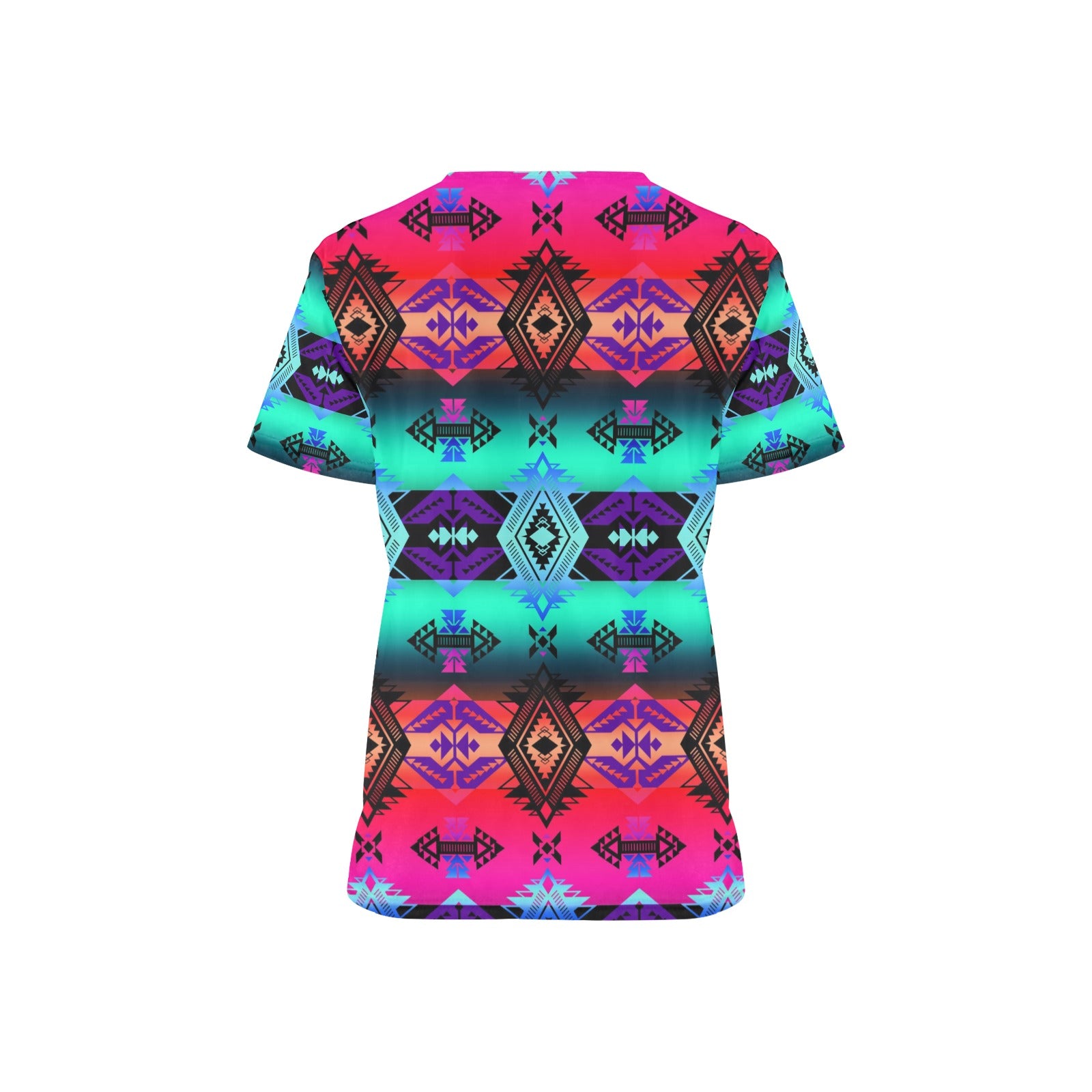 Sovereign Nation Sunrise Scrub Top