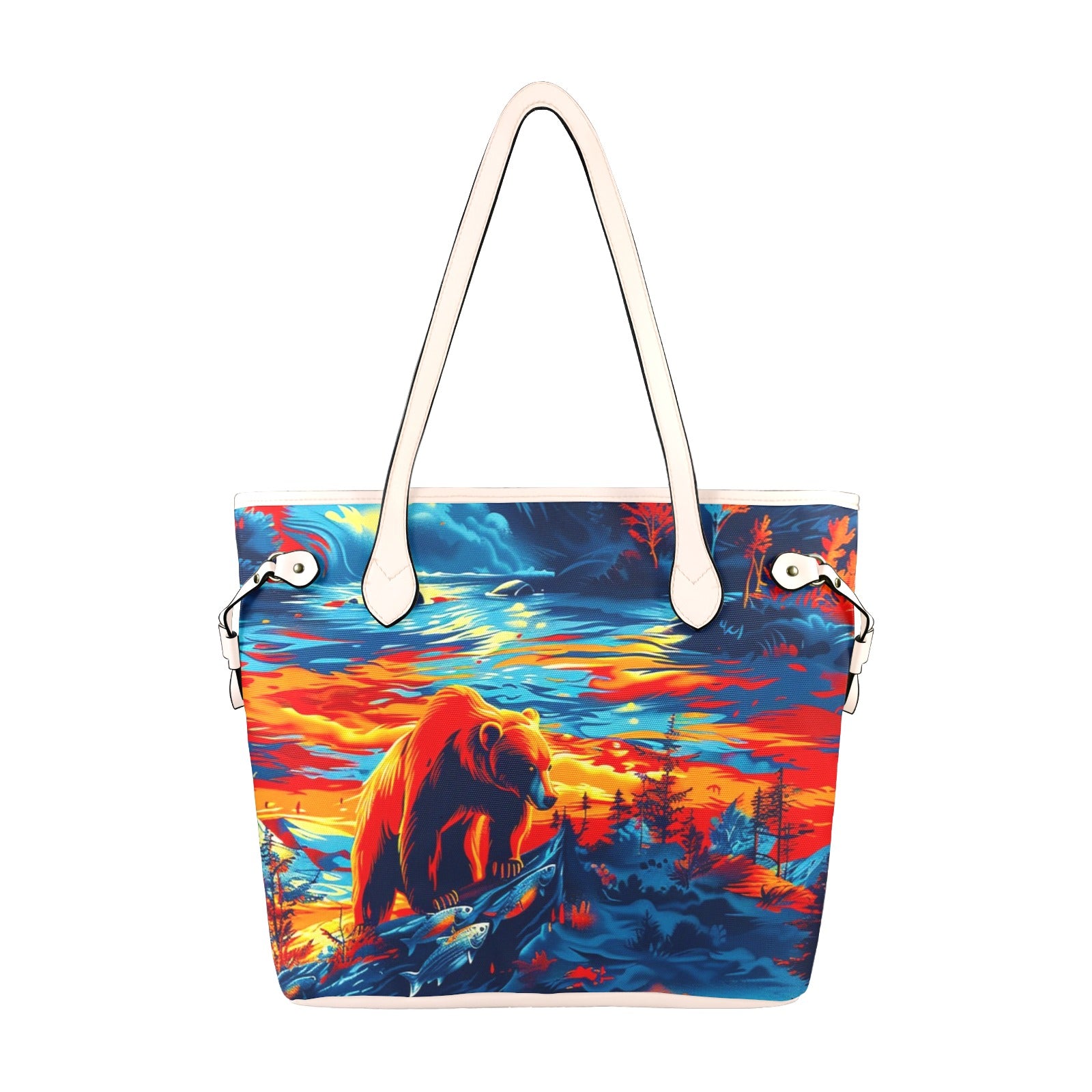 Hungry Bear Clover Canvas Tote Bag