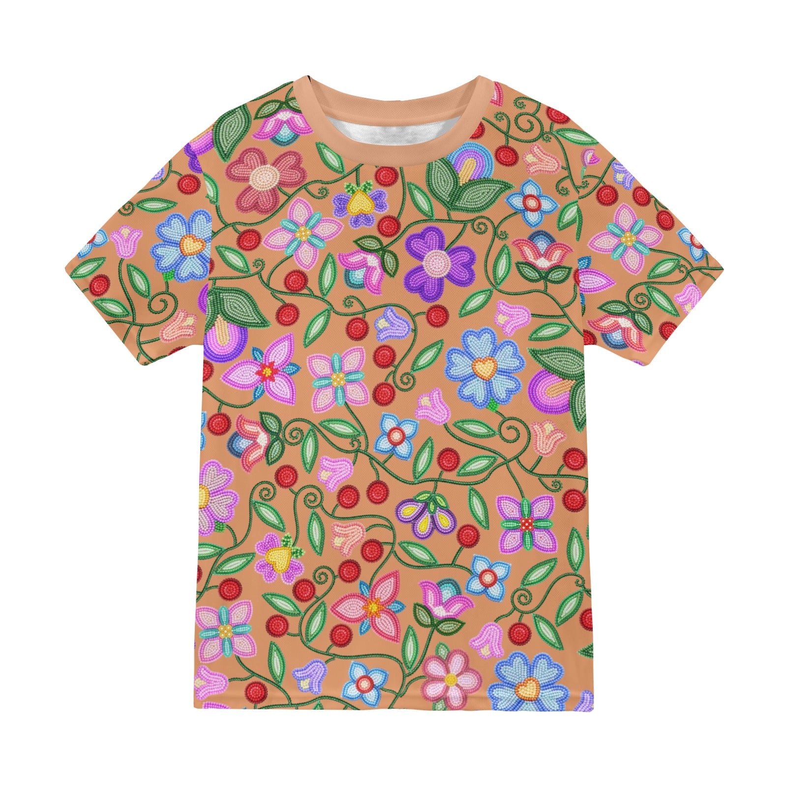Petal Harmony Terracotta T-shirt for Men