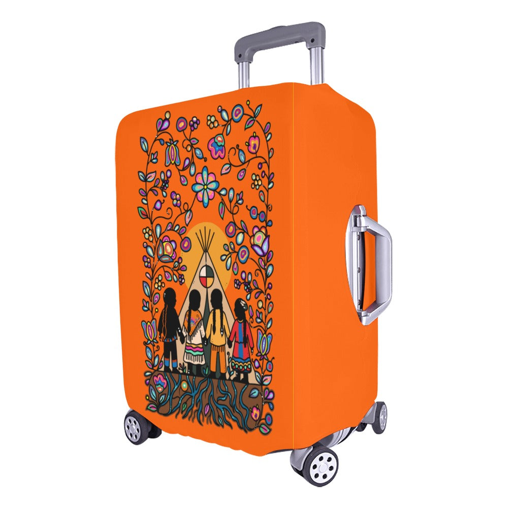 Rooted in Culture Luggage Cover/Large 26"-28"