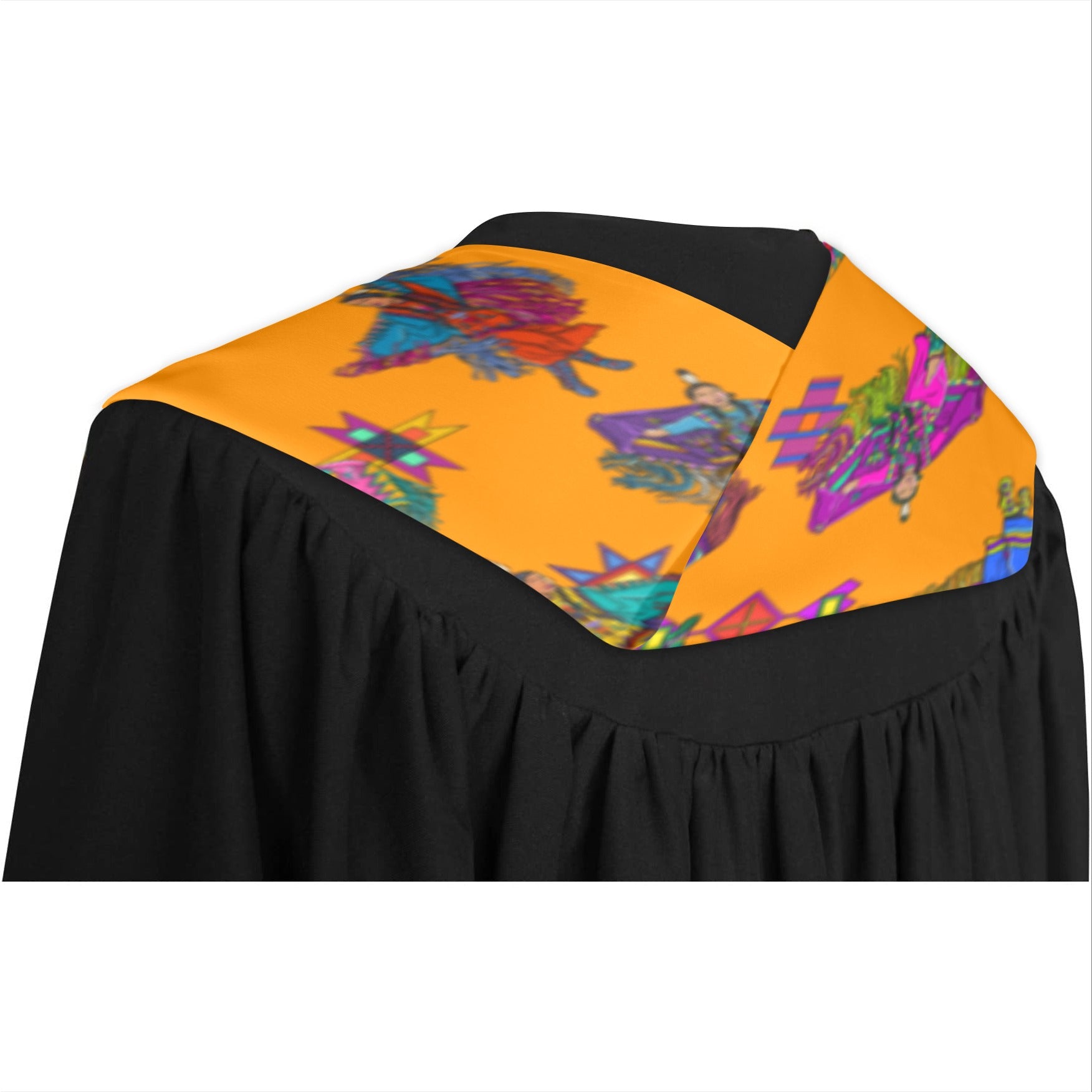 Women's Fancy Dancers Orange Graduation Stole