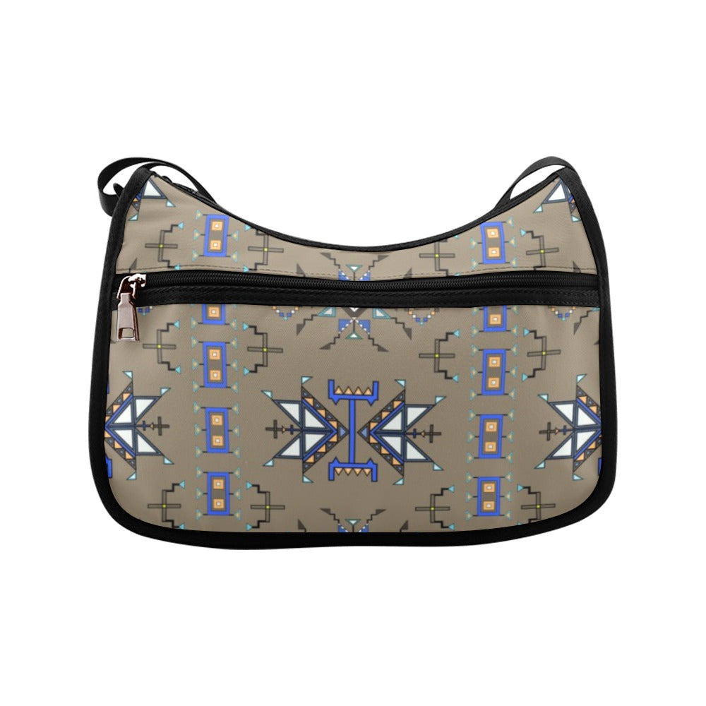 Eagle Strike Fabric Brown Crossbody Bag
