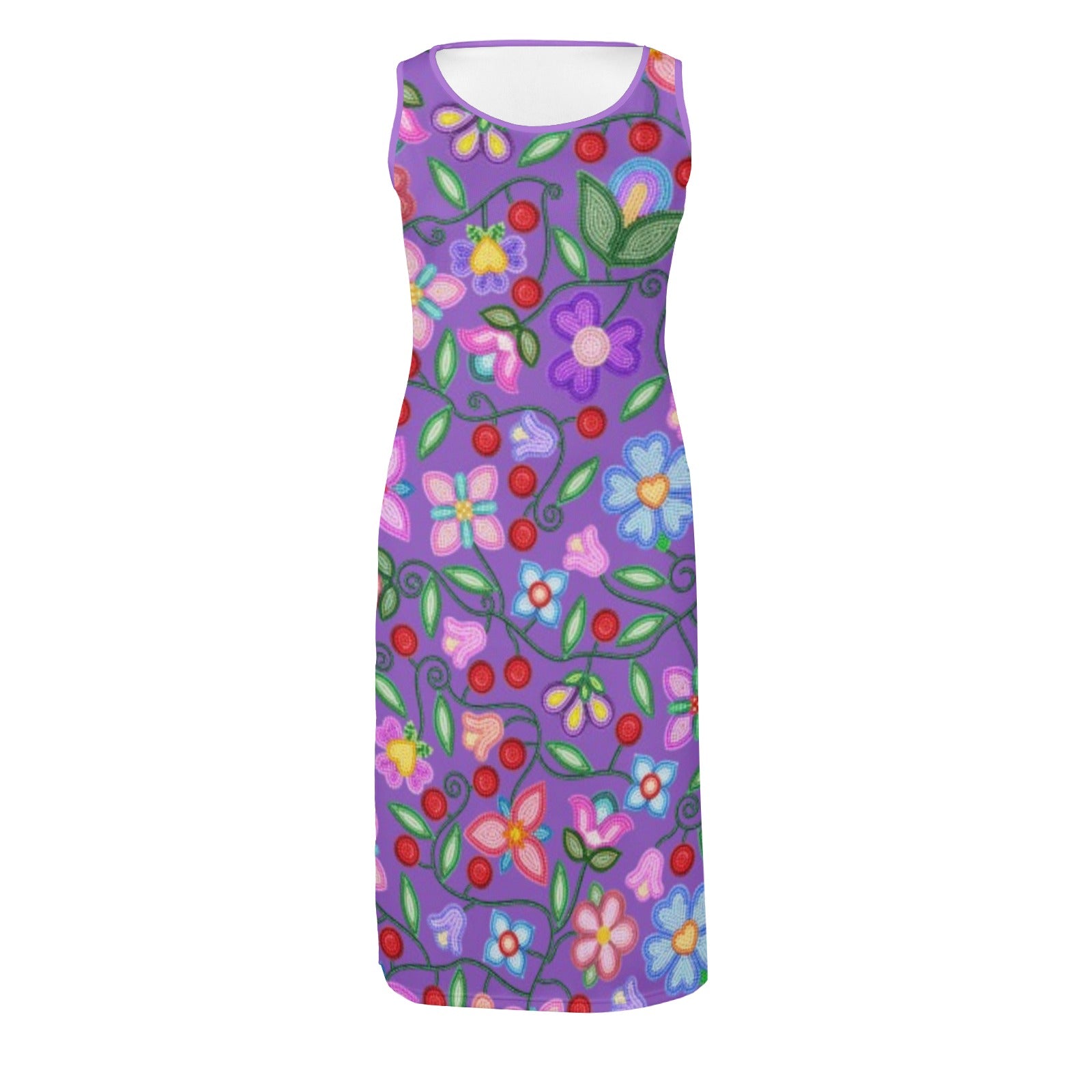 Petal Harmony Lavender Phaedra Sleeveless Open Fork Long Dress