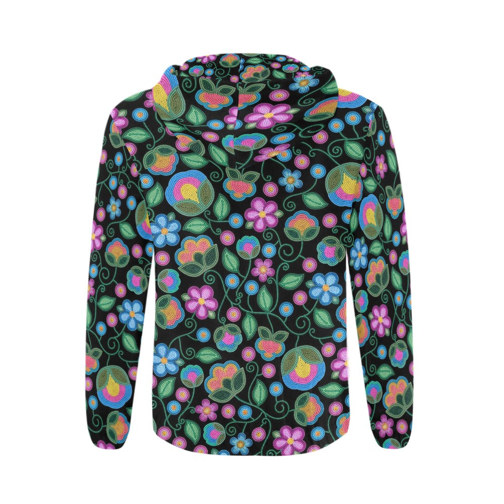 Turquoise Sunbeam Men's Zipper Hoodie