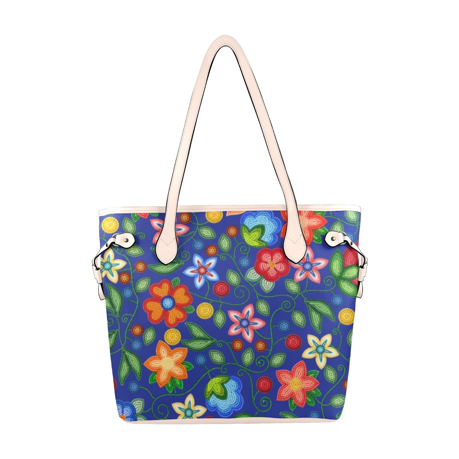 Morning Harmony Sapphire Clover Canvas Tote Bag
