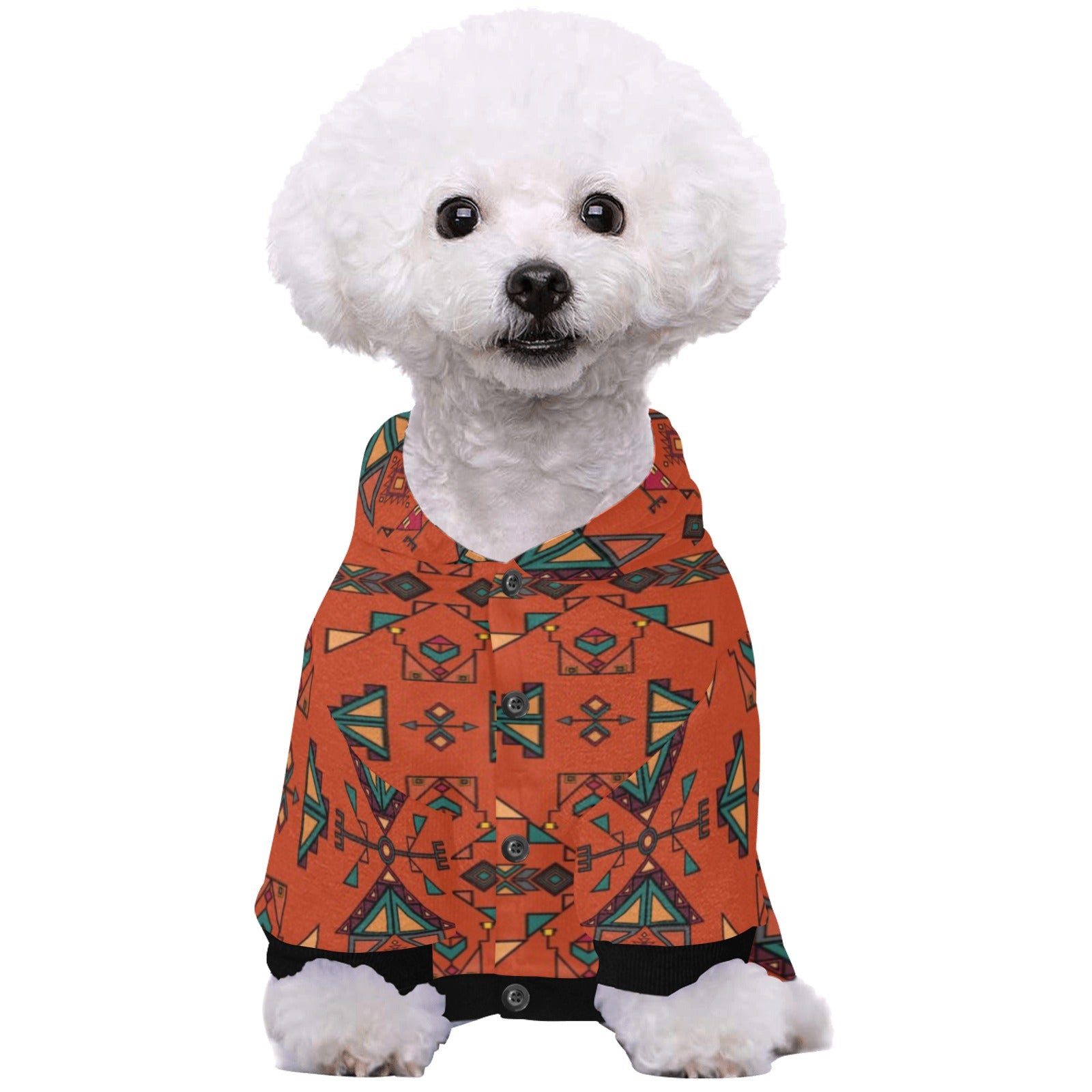 Arrow dawn Orange Pet Dog Hoodie