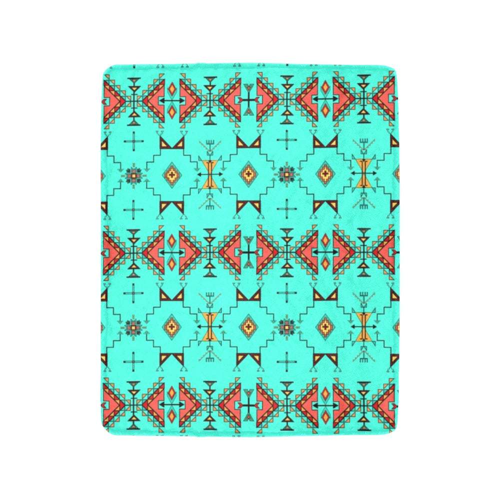 Thunder Flight Turquoise Ultra-Soft Micro Fleece Blanket 40"x50"