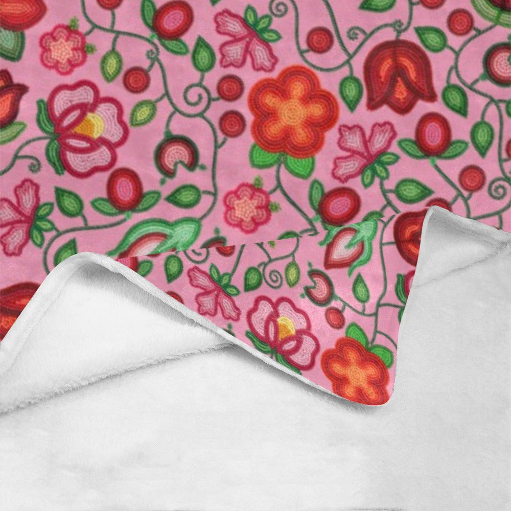Rose Reverie Pink Ultra-Soft Micro Fleece Blanket 60"x80"