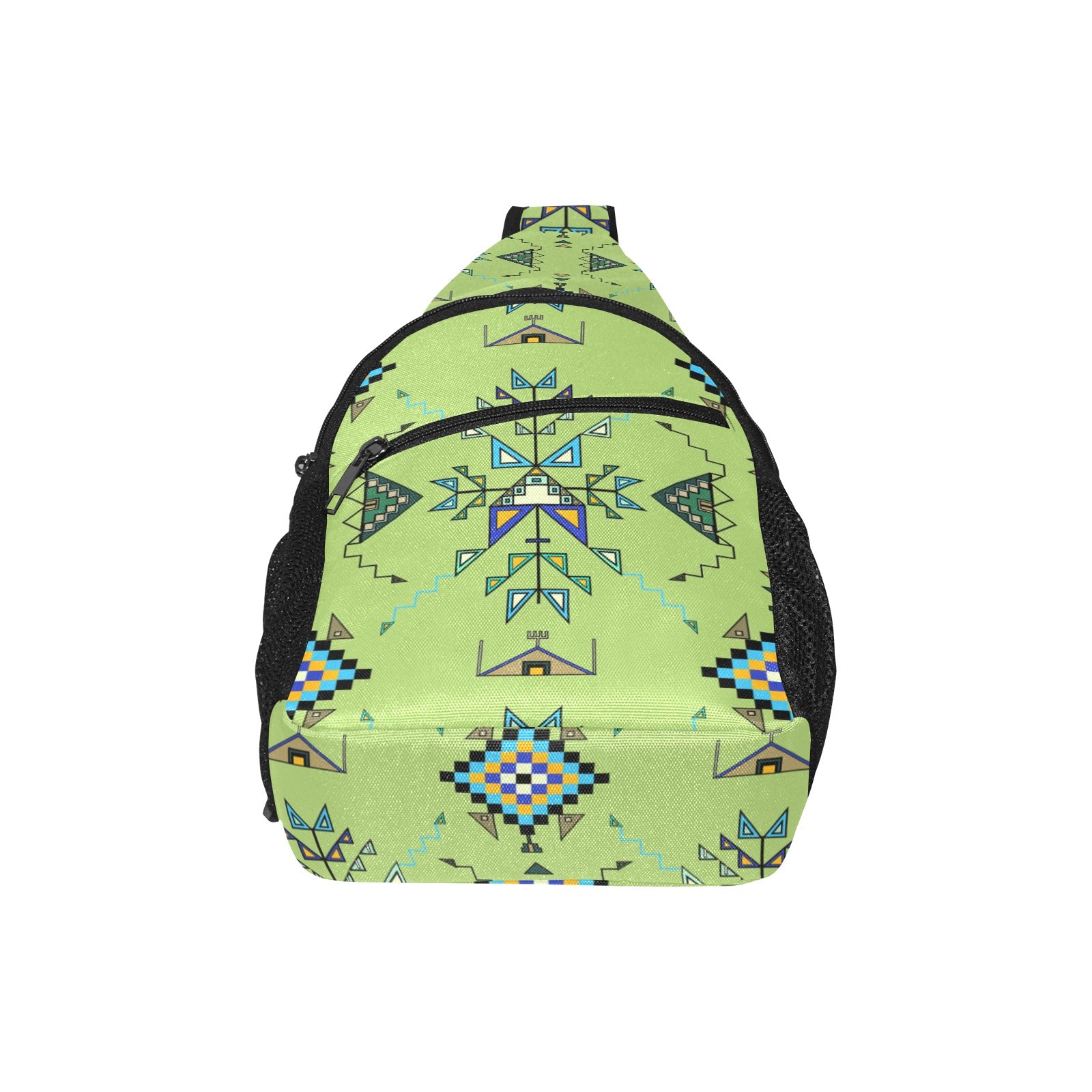 Bear Shield Green Chest Bag