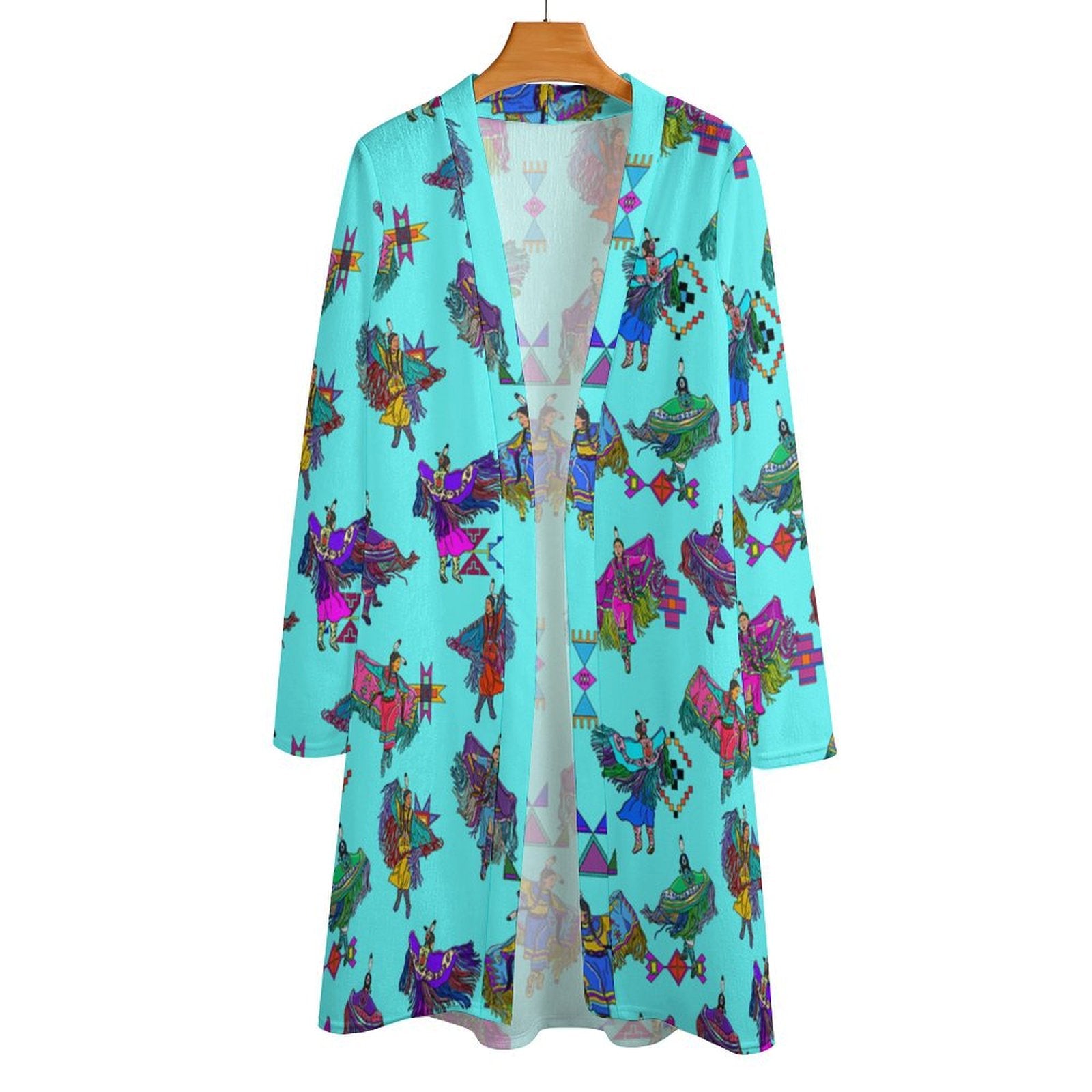 Women's Fancy Dancers Turquoise Cardigan
