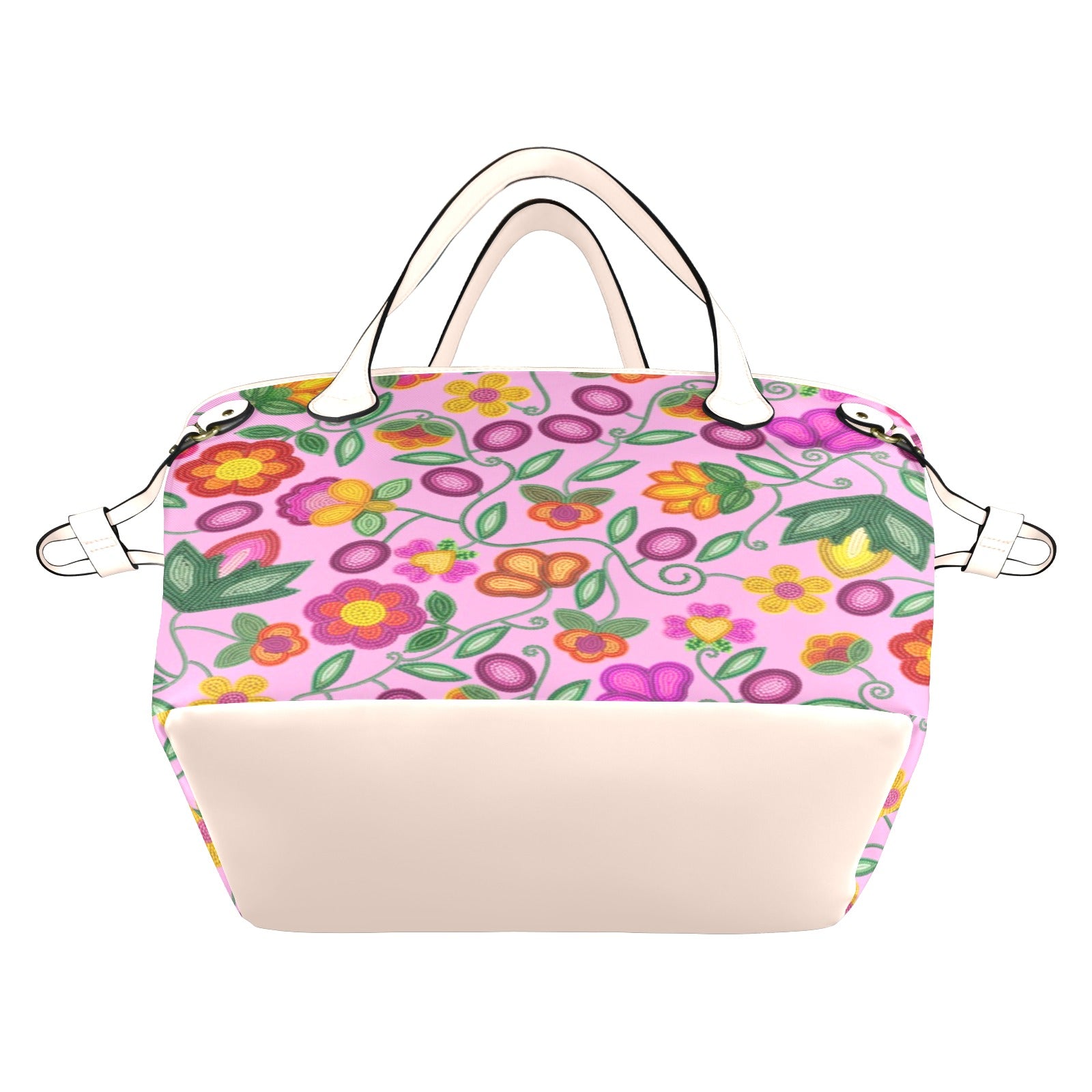 Boreal Bounty Pink Clover Canvas Tote Bag