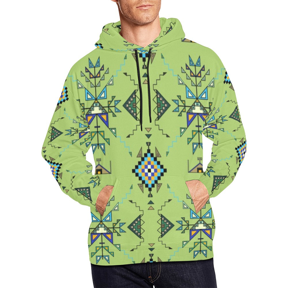 Bear Shield Green Hoodie for Men (USA Size)