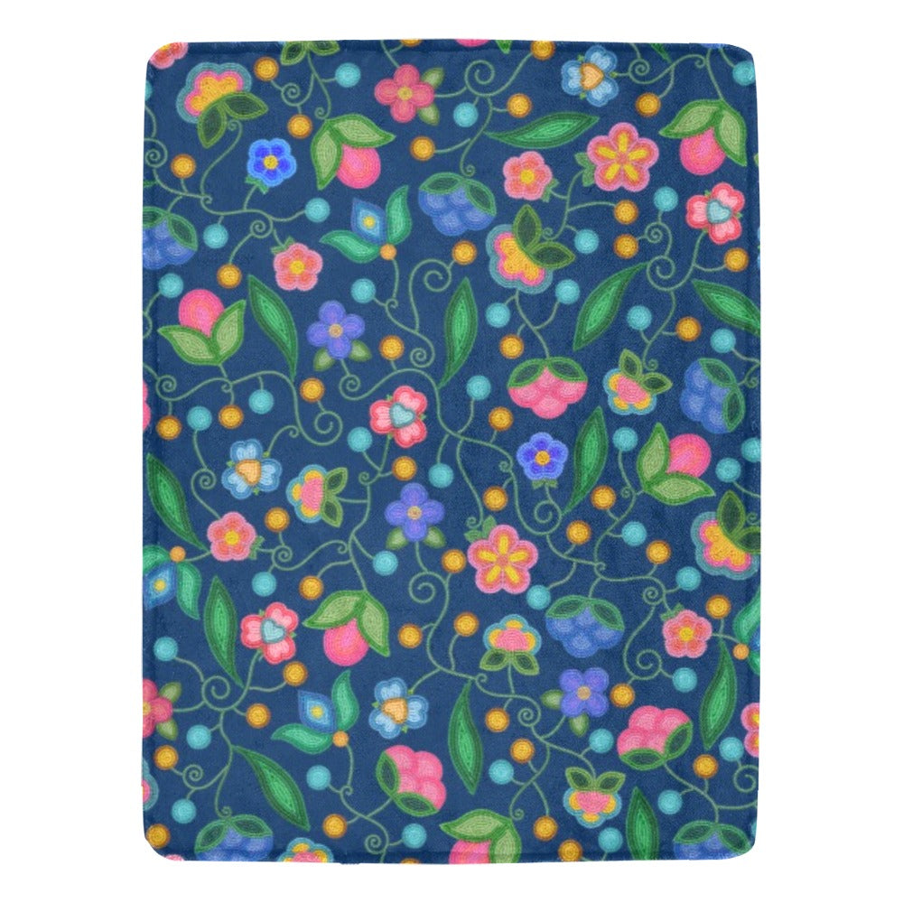 Skyberry Serenade Navy Ultra-Soft Micro Fleece Blanket 60"x80"