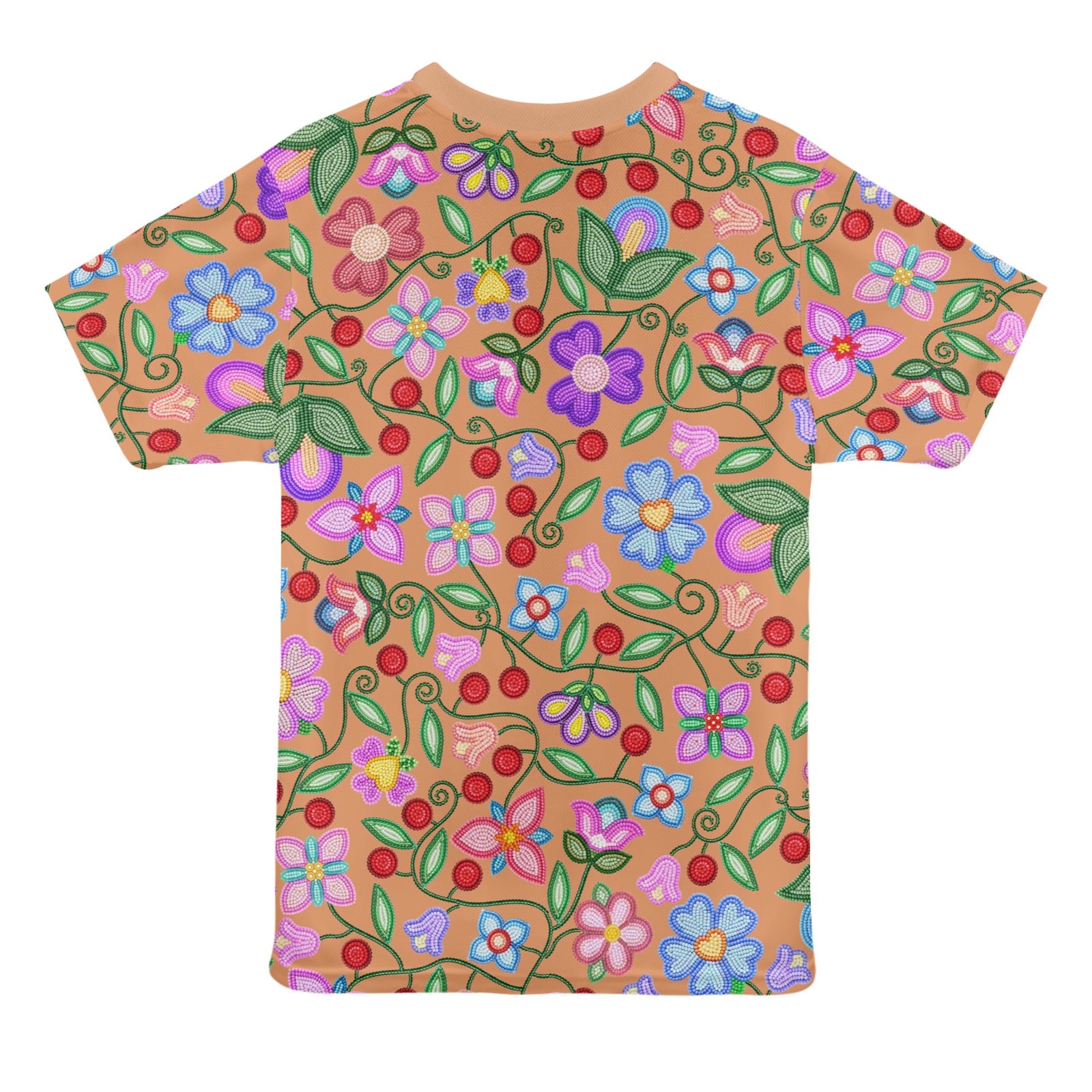 Petal Harmony Terracotta T-shirt for Women