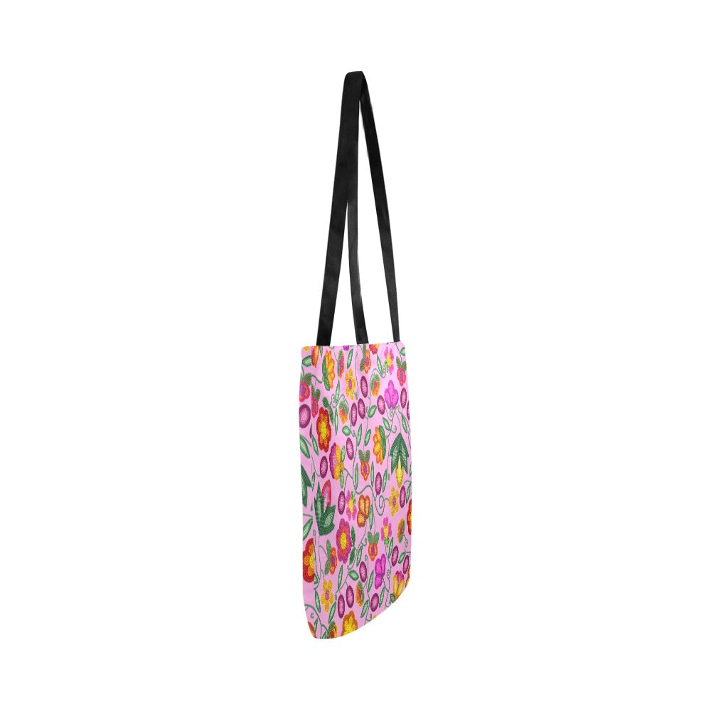 Boreal Bounty Pink Reusable Shopping Bag (Two sides)