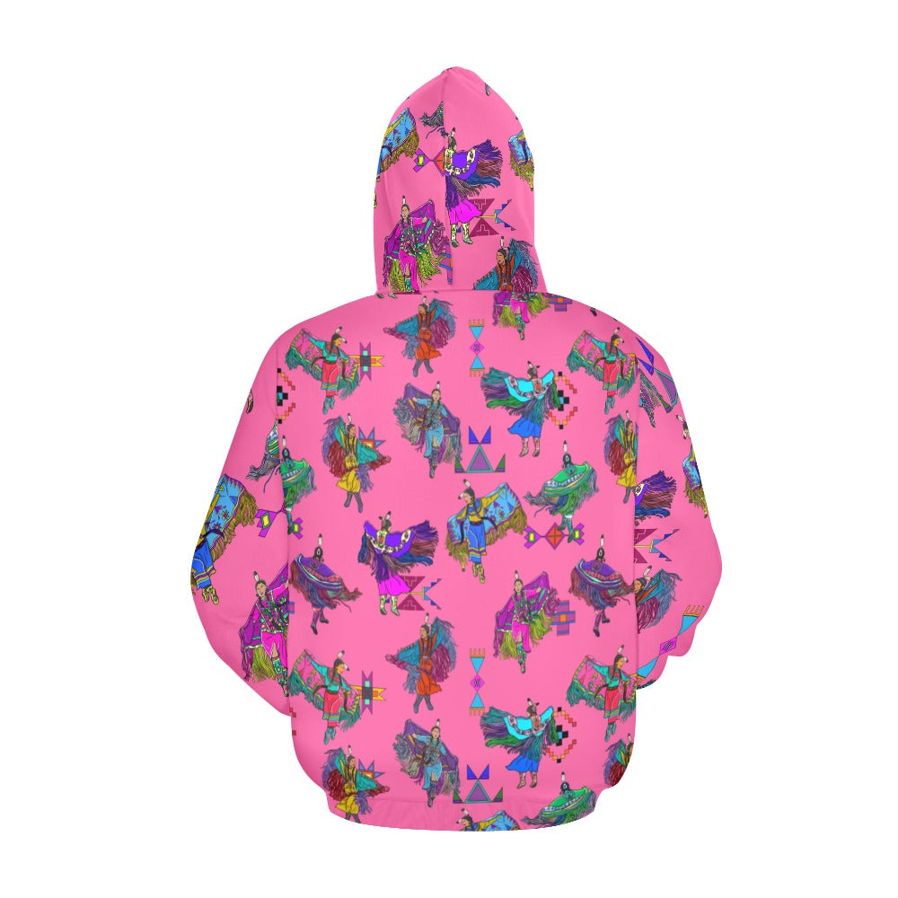 Women's Fancy Dancers Pink Hoodie for Men (USA Size)