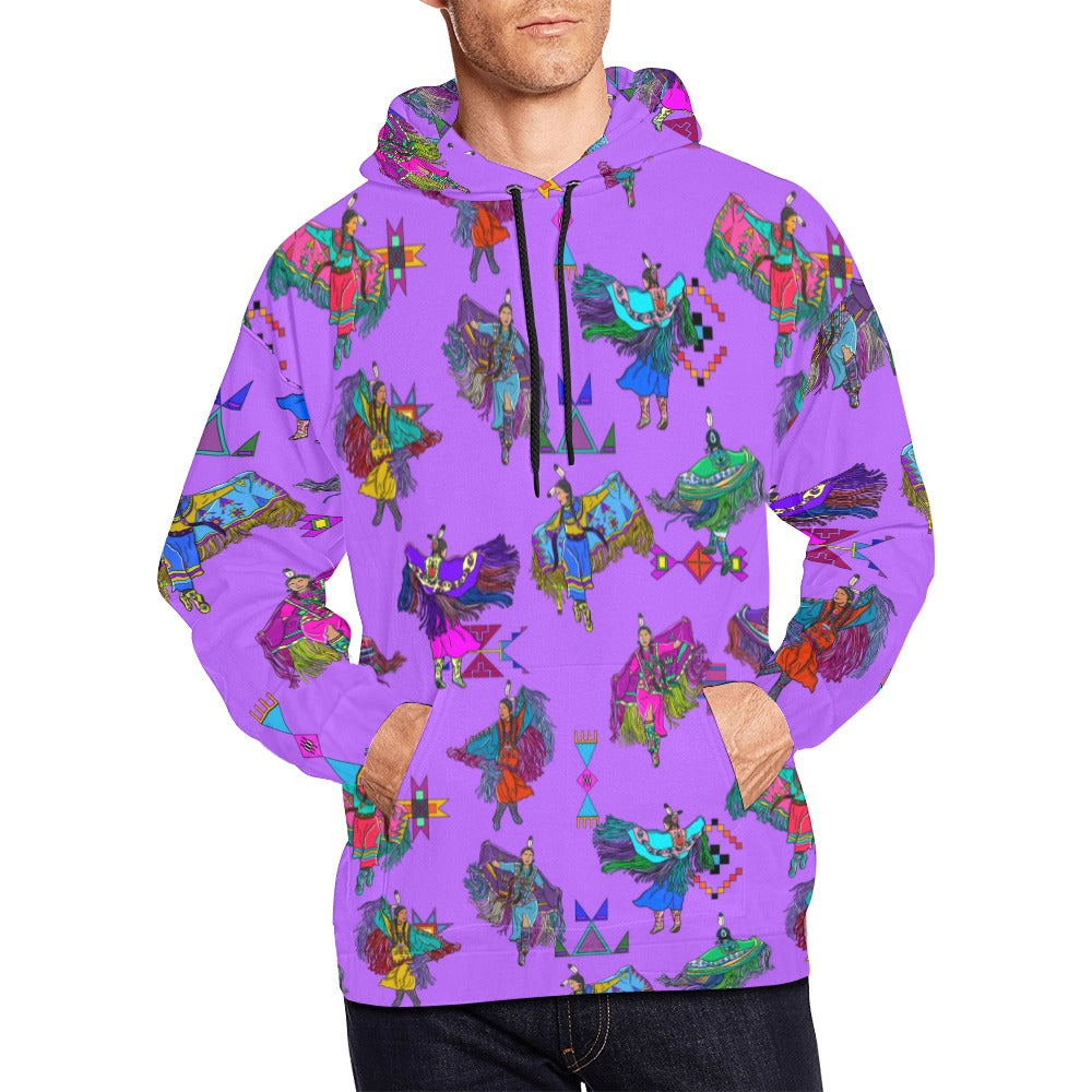 Women's Fancy Dancers Purple Hoodie for Men (USA Size)