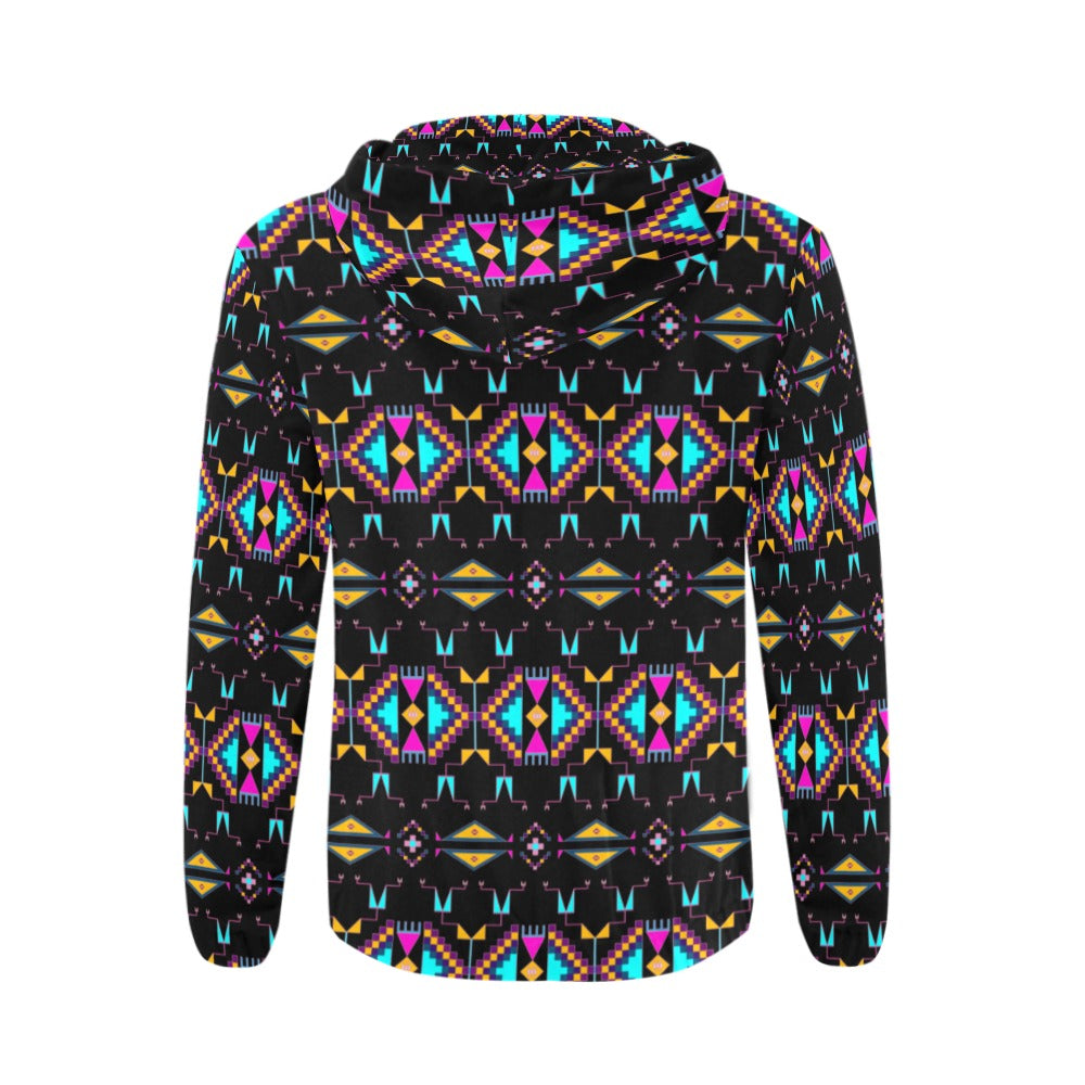 Rite of Passage Black Men's Zipper Hoodie